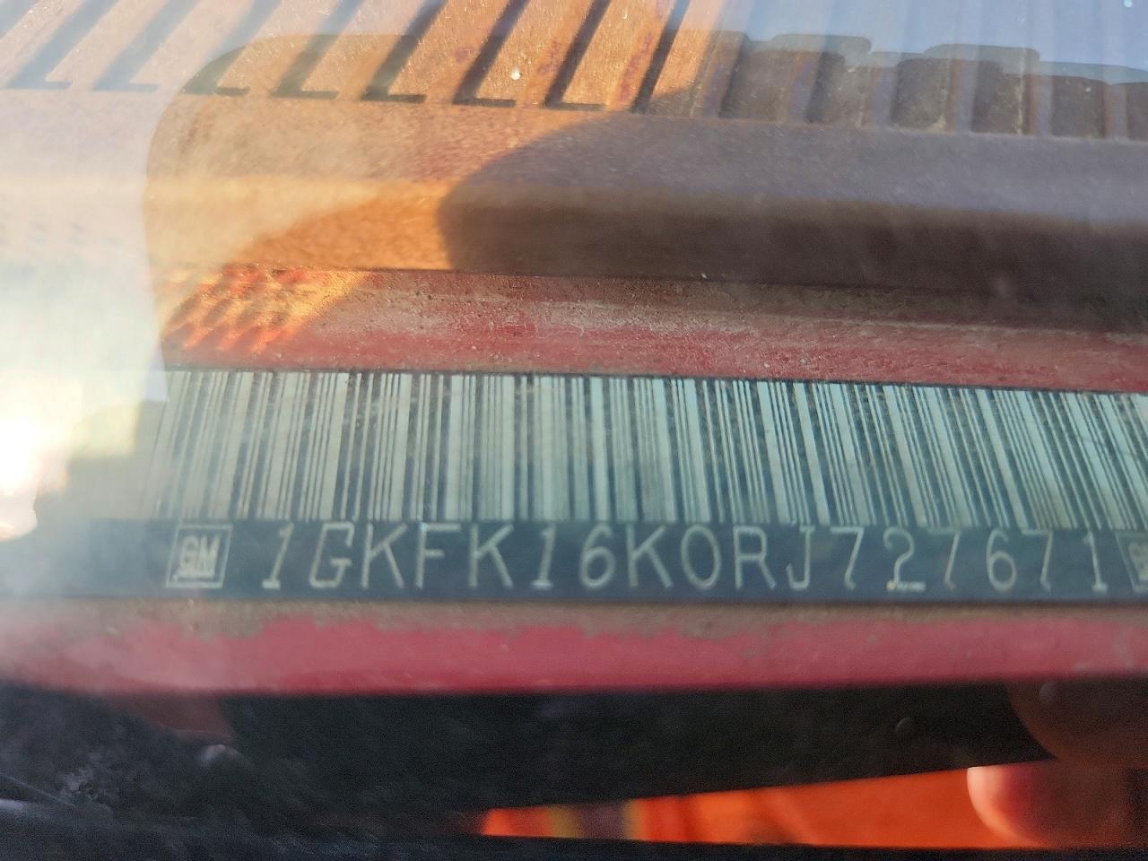 1994 Gmc Suburban K1500 Красный vin: 1GKFK16K0RJ727671