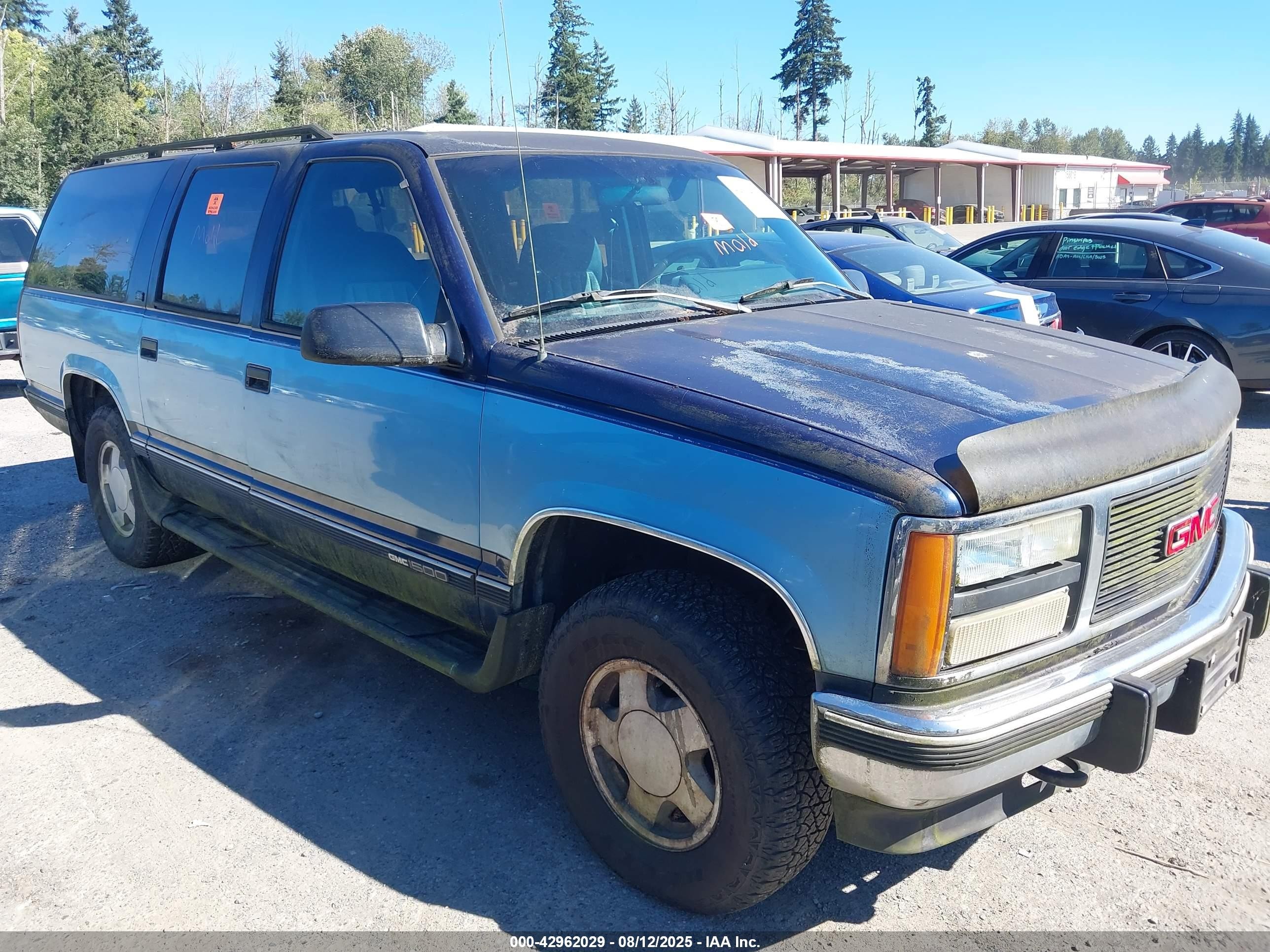 1993 Gmc Suburban K1500 Синий vin: 1GKFK16K9PJ749827