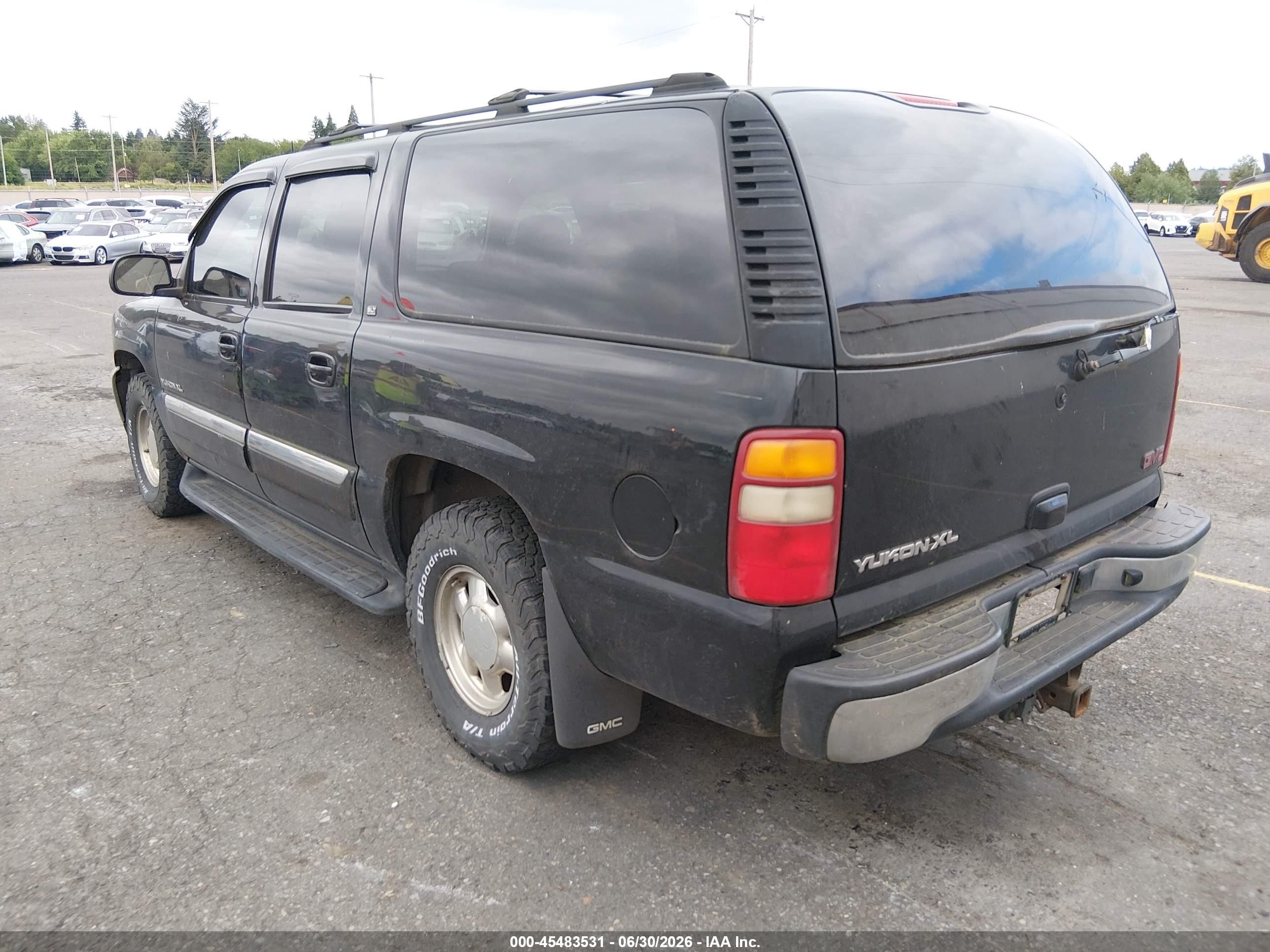 2003 Gmc Yukon Xl 1500 Slt Black vin: 1GKFK16T13R149887
