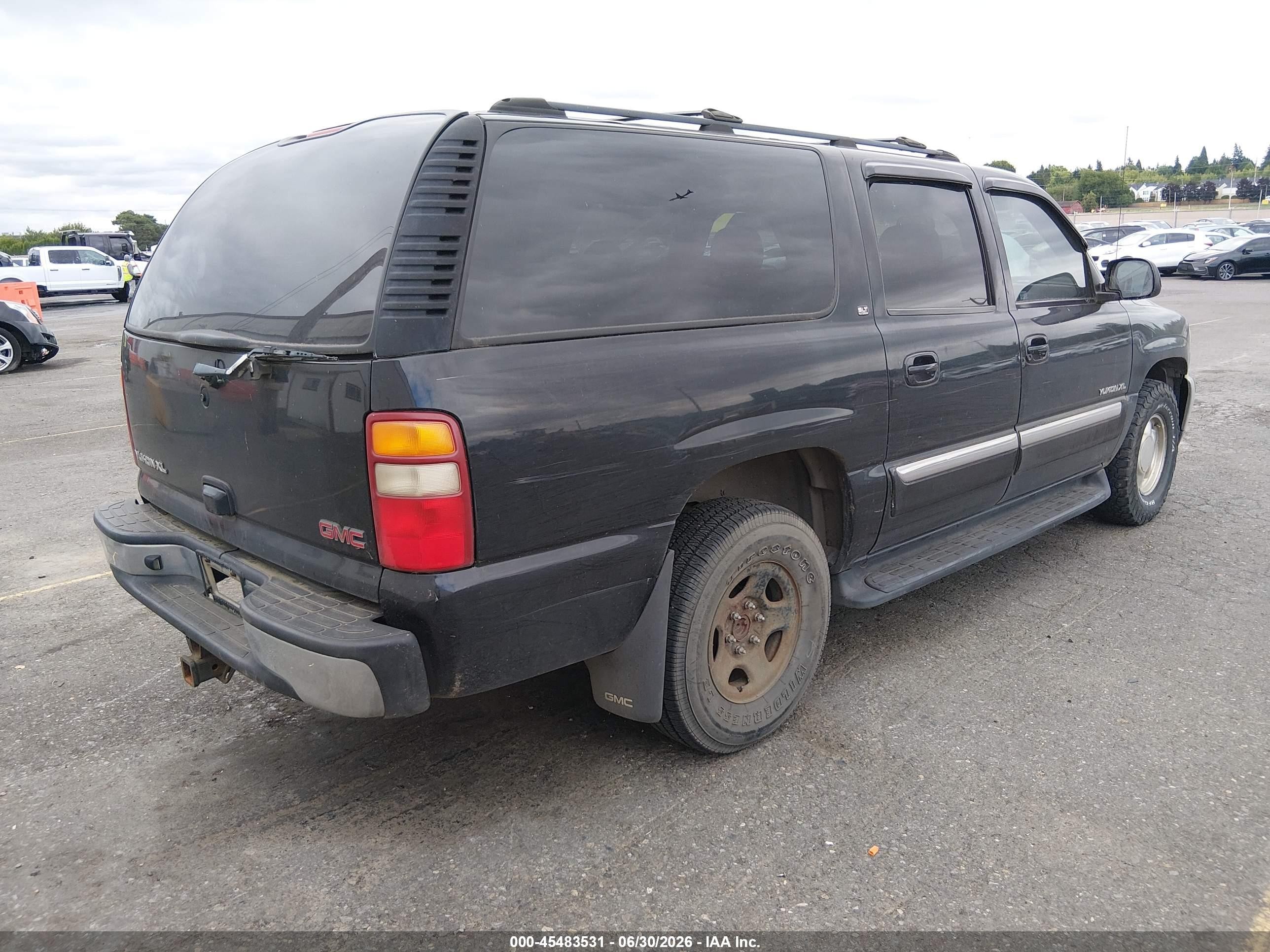2003 Gmc Yukon Xl 1500 Slt Black vin: 1GKFK16T13R149887