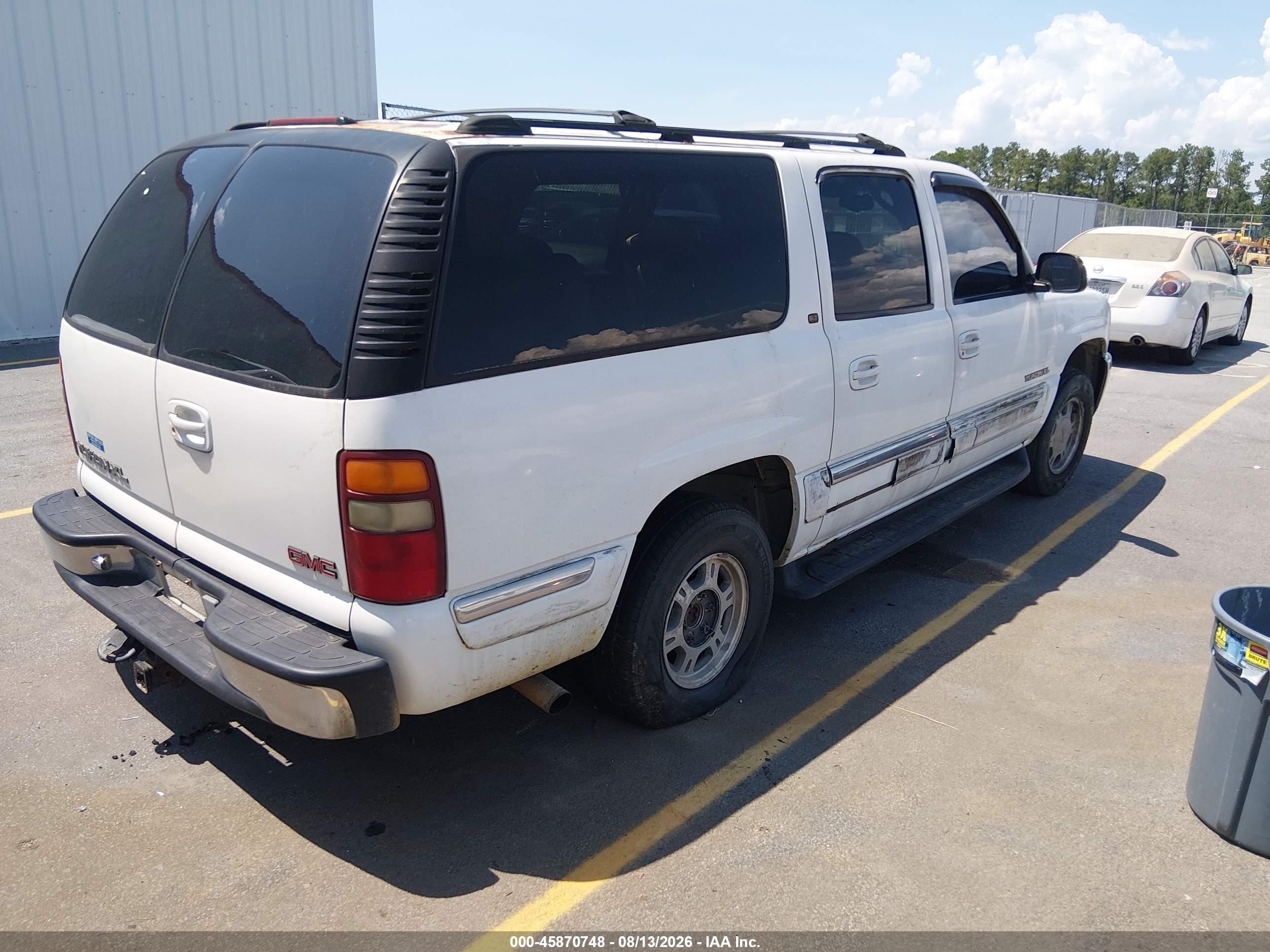 2001 Gmc Yukon Xl 1500 Slt White vin: 1GKFK16T31J218249
