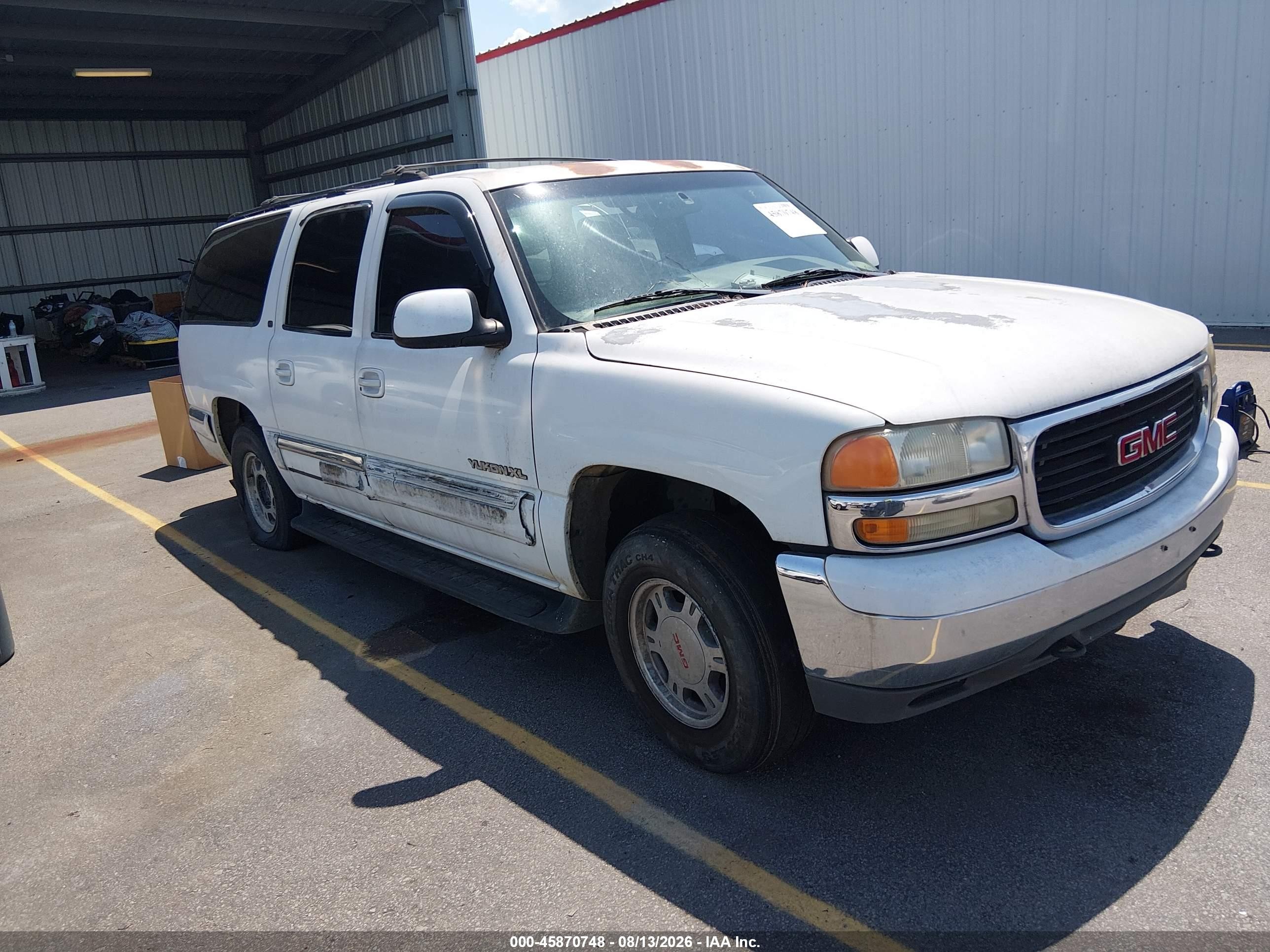 2001 Gmc Yukon Xl 1500 Slt White vin: 1GKFK16T31J218249