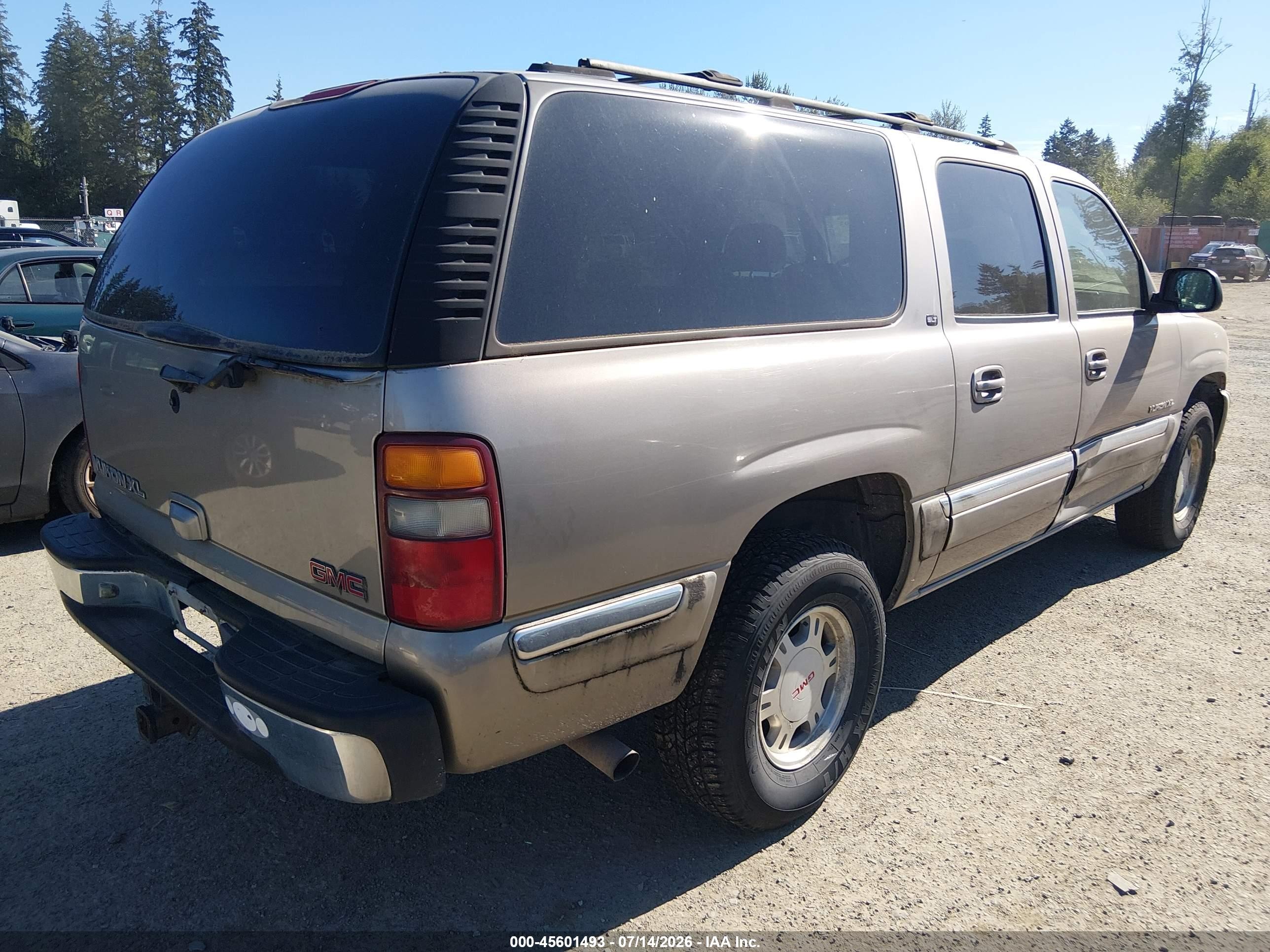 2002 Gmc Yukon Xl 1500 Slt Beige vin: 1GKFK16Z42J134088
