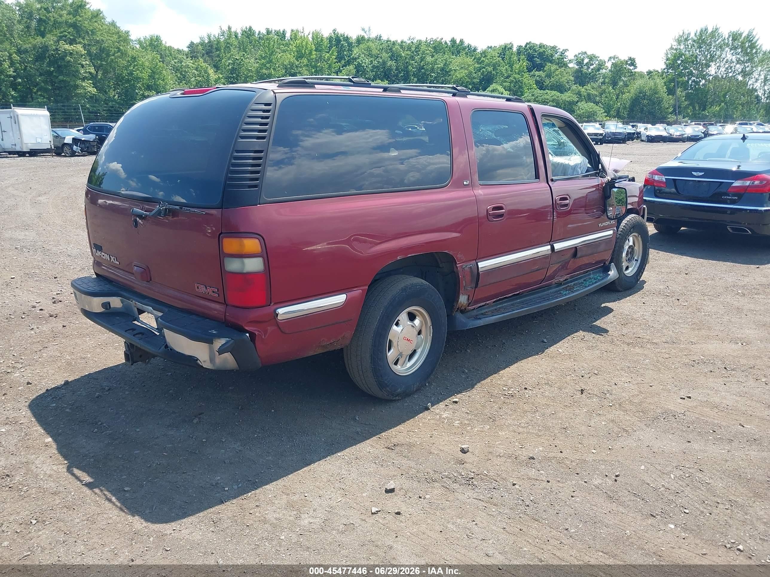 2002 Gmc Yukon Xl 1500 Slt Red vin: 1GKFK16ZX2J155303