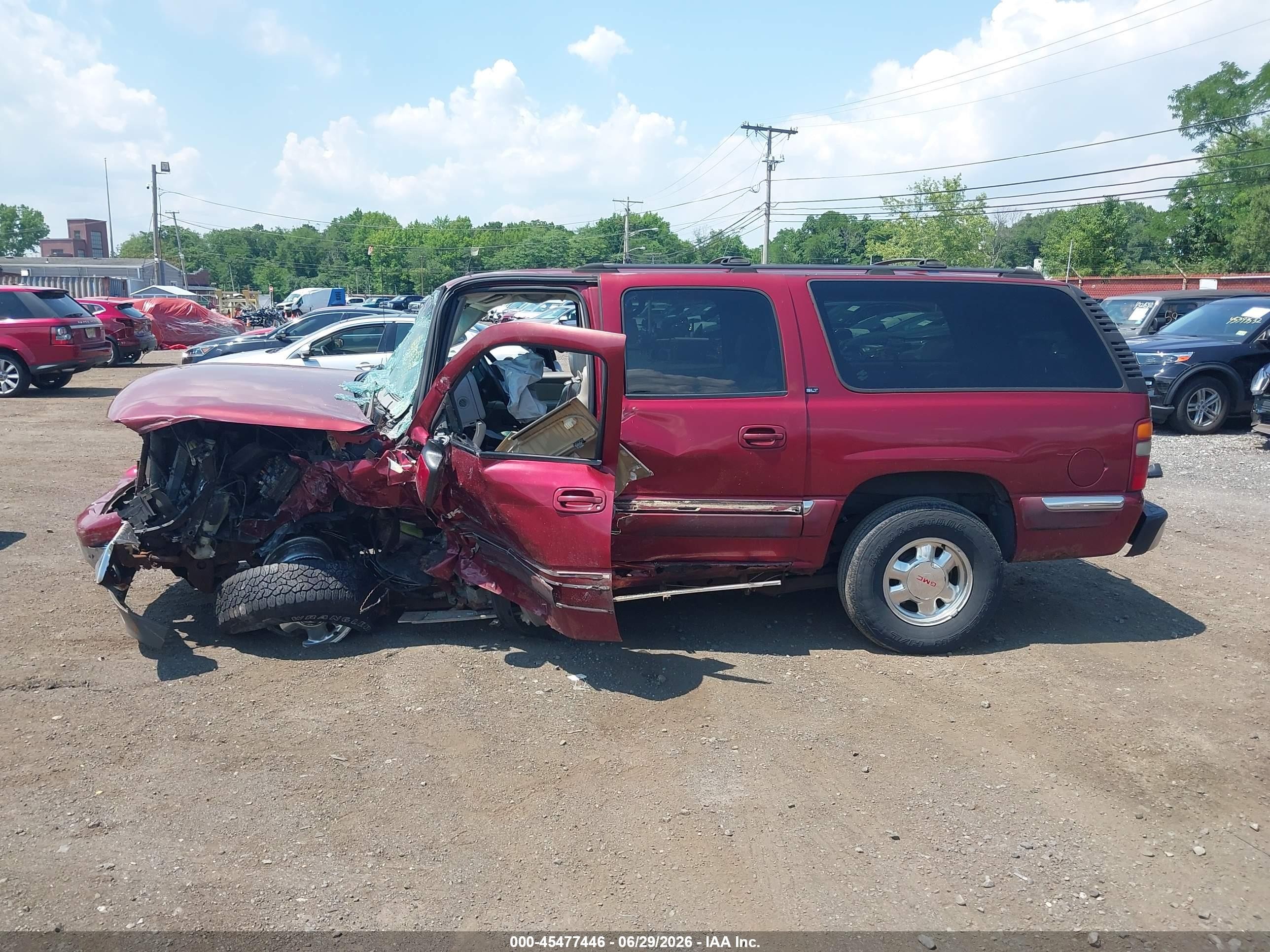 2002 Gmc Yukon Xl 1500 Slt Red vin: 1GKFK16ZX2J155303