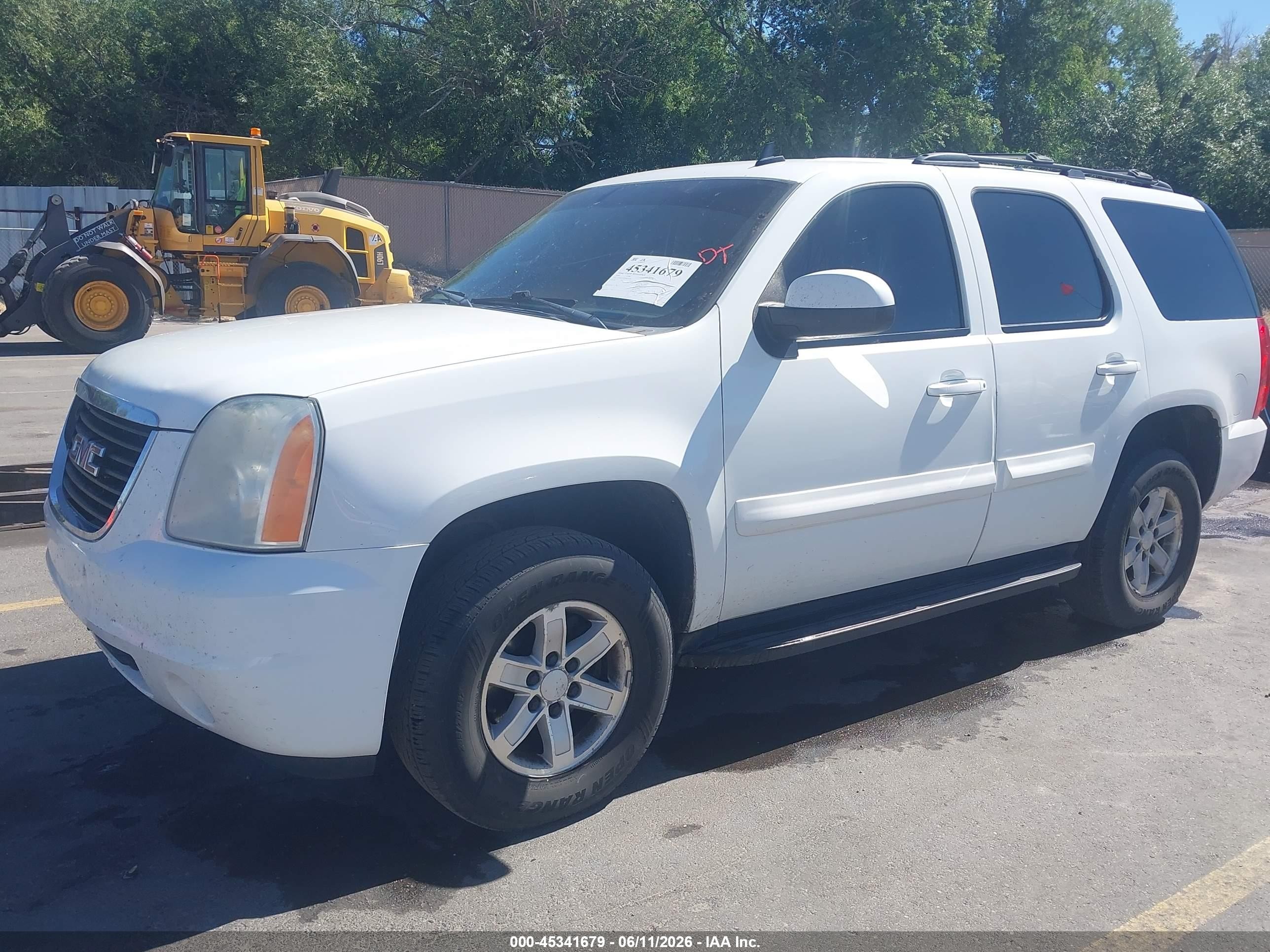 2009 Gmc Yukon Sle2 White vin: 1GKFK230X9R145166