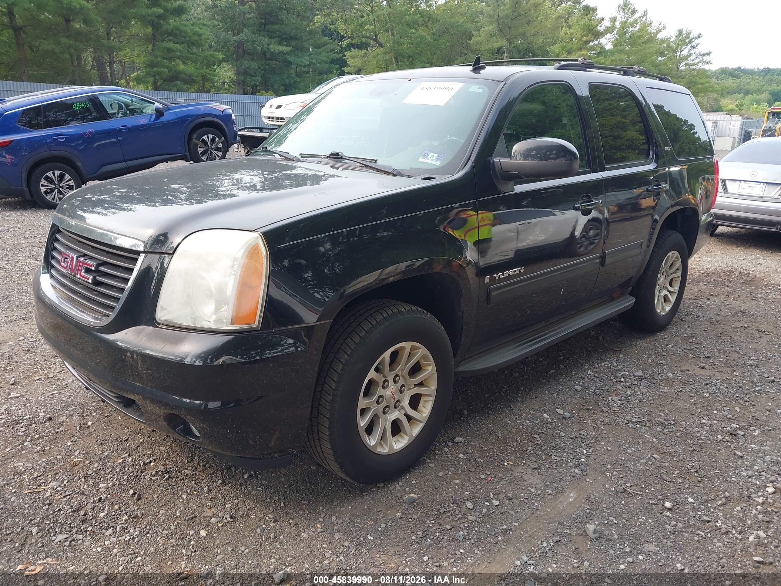 2009 Gmc Yukon Slt W/4sb Black vin: 1GKFK33029R257823
