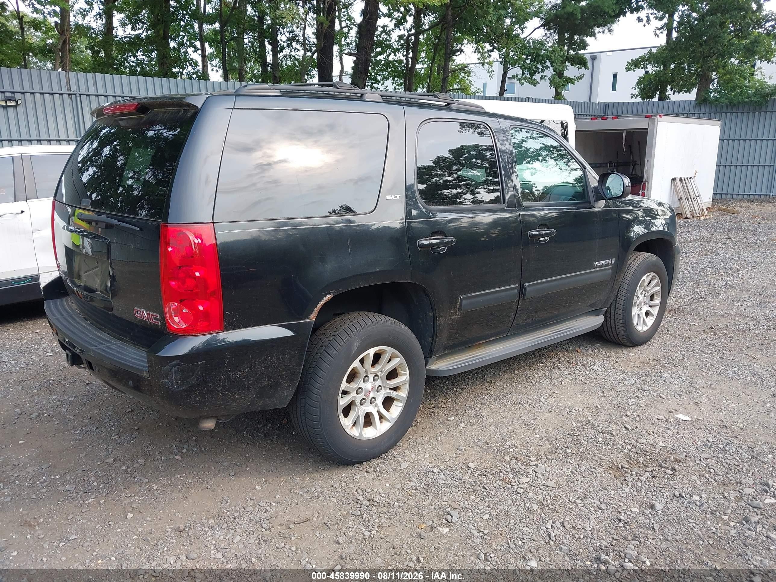 2009 Gmc Yukon Slt W/4sb Black vin: 1GKFK33029R257823