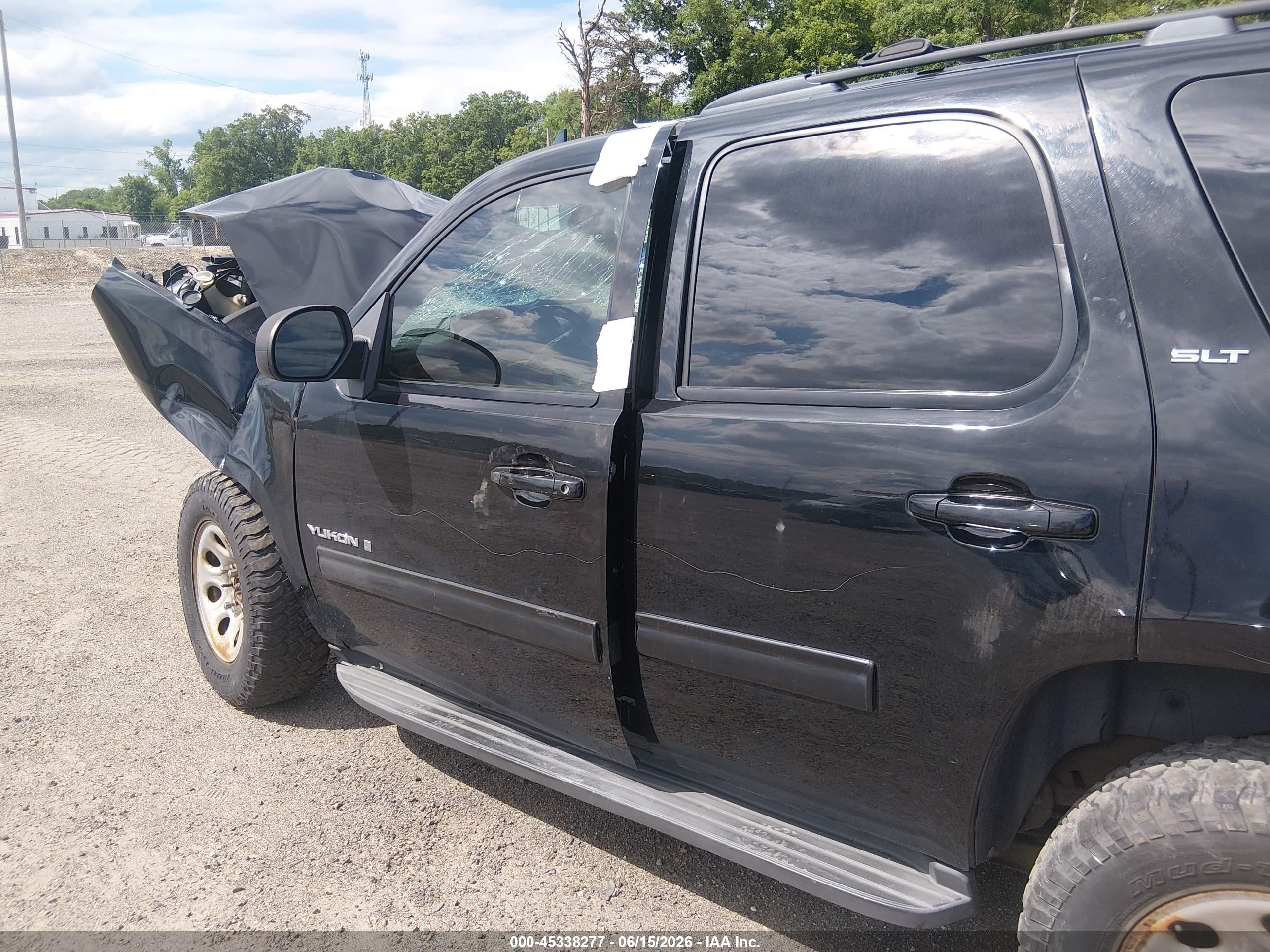 2009 Gmc Yukon Slt W/4sa Black vin: 1GKFK33049R255068