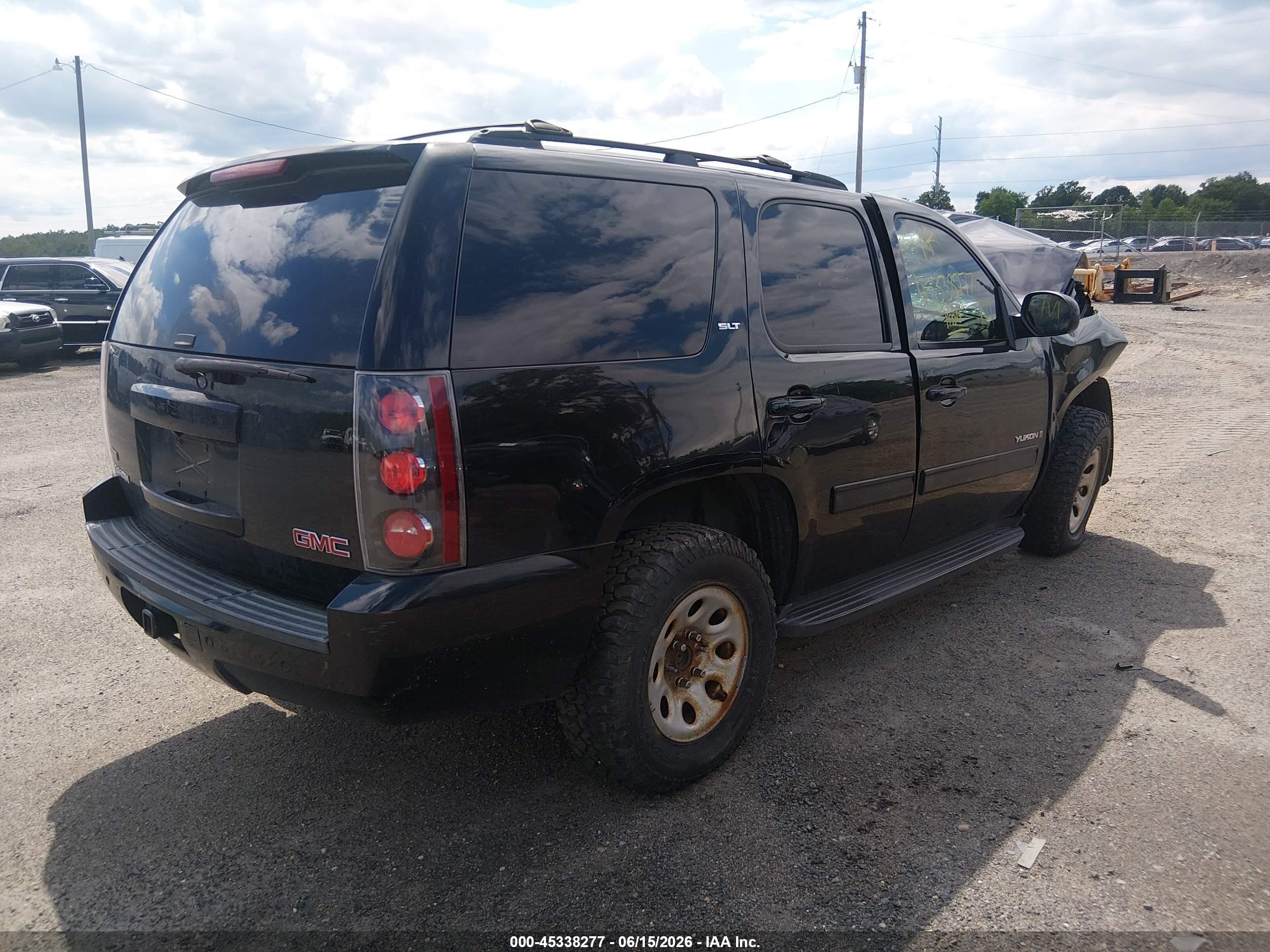 2009 Gmc Yukon Slt W/4sa Black vin: 1GKFK33049R255068