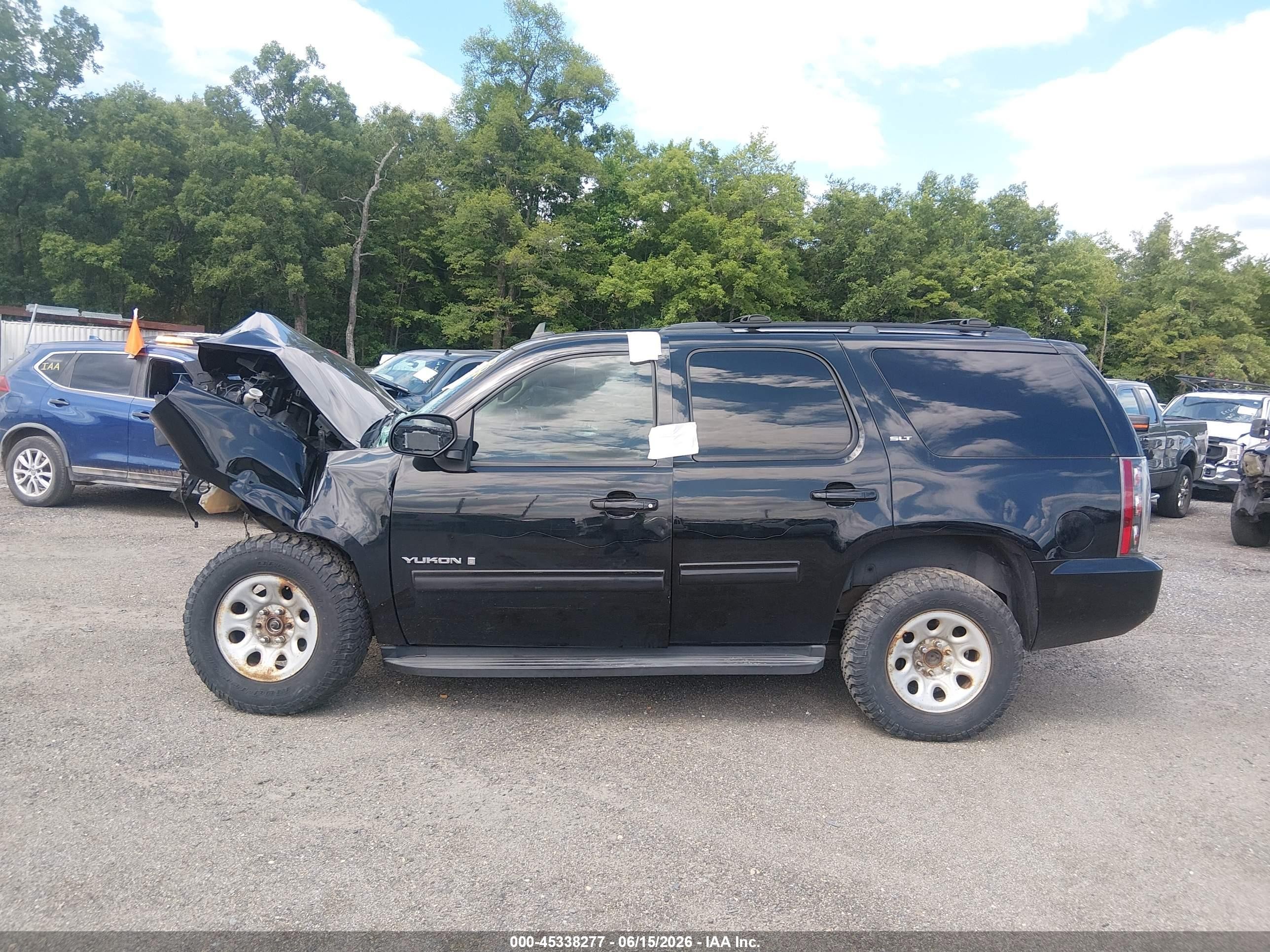2009 Gmc Yukon Slt W/4sa Black vin: 1GKFK33049R255068