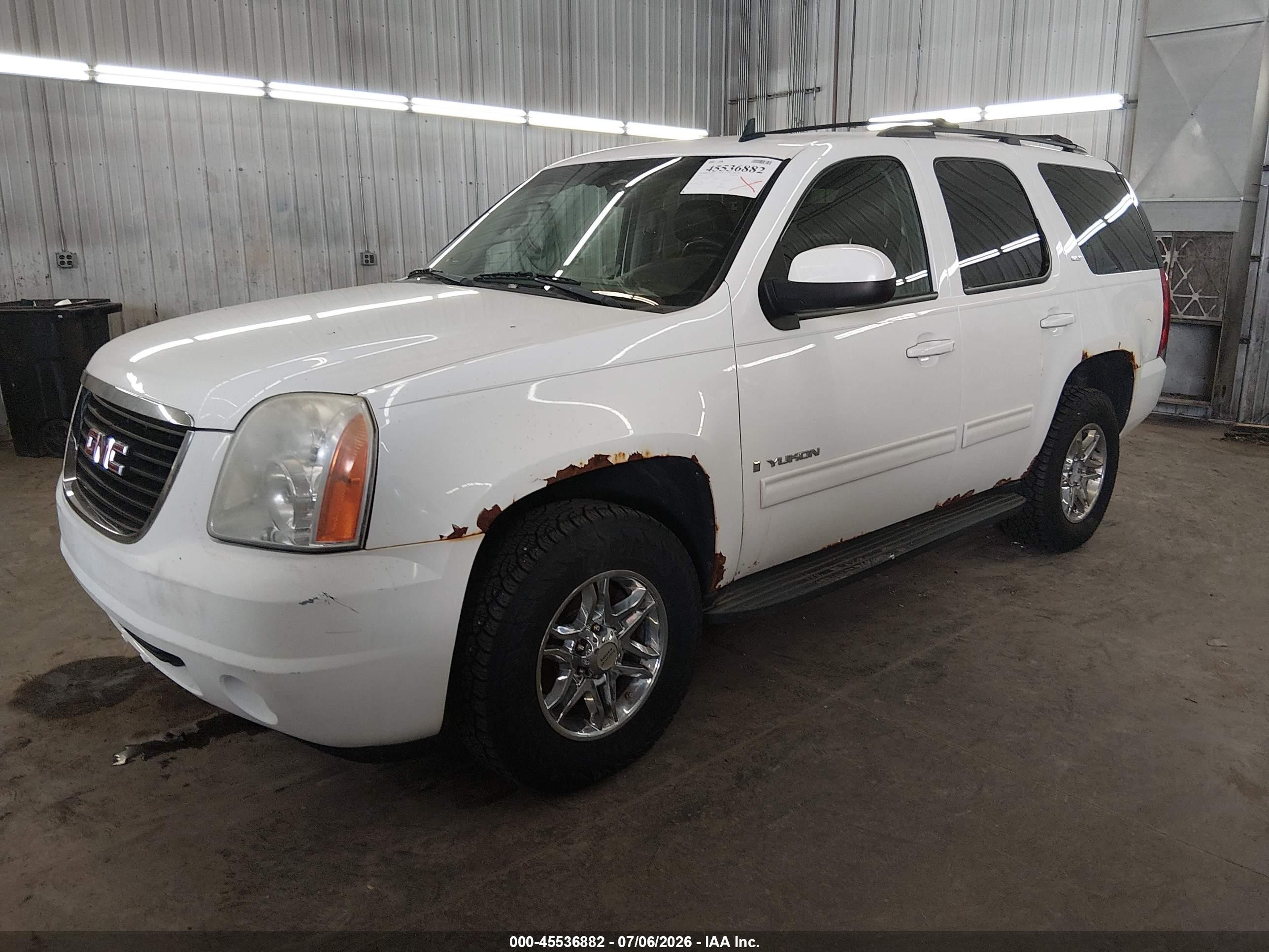2009 Gmc Yukon Slt W/4sb White vin: 1GKFK33069R246517