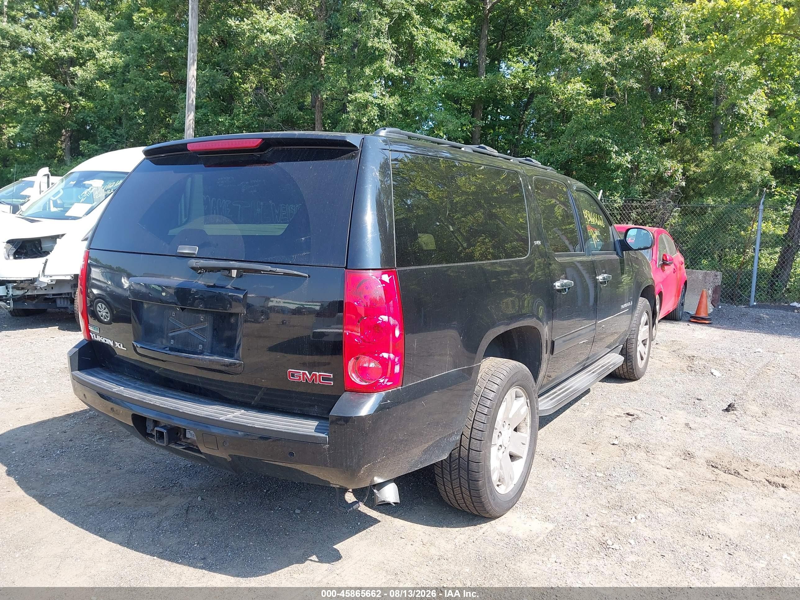 2009 Gmc Yukon Xl Slt W/4sb Black vin: 1GKFK36319R284291