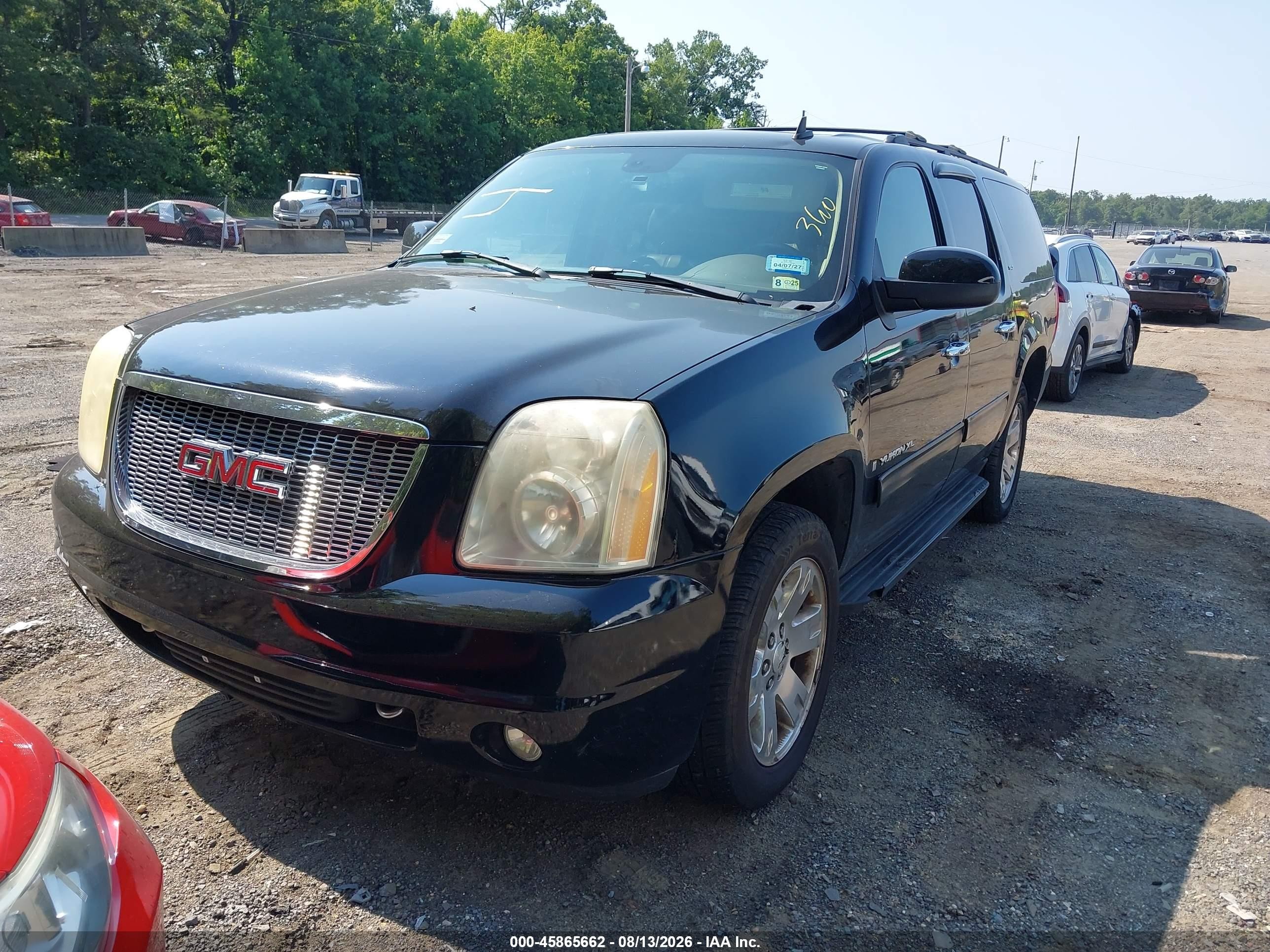 2009 Gmc Yukon Xl Slt W/4sb Black vin: 1GKFK36319R284291