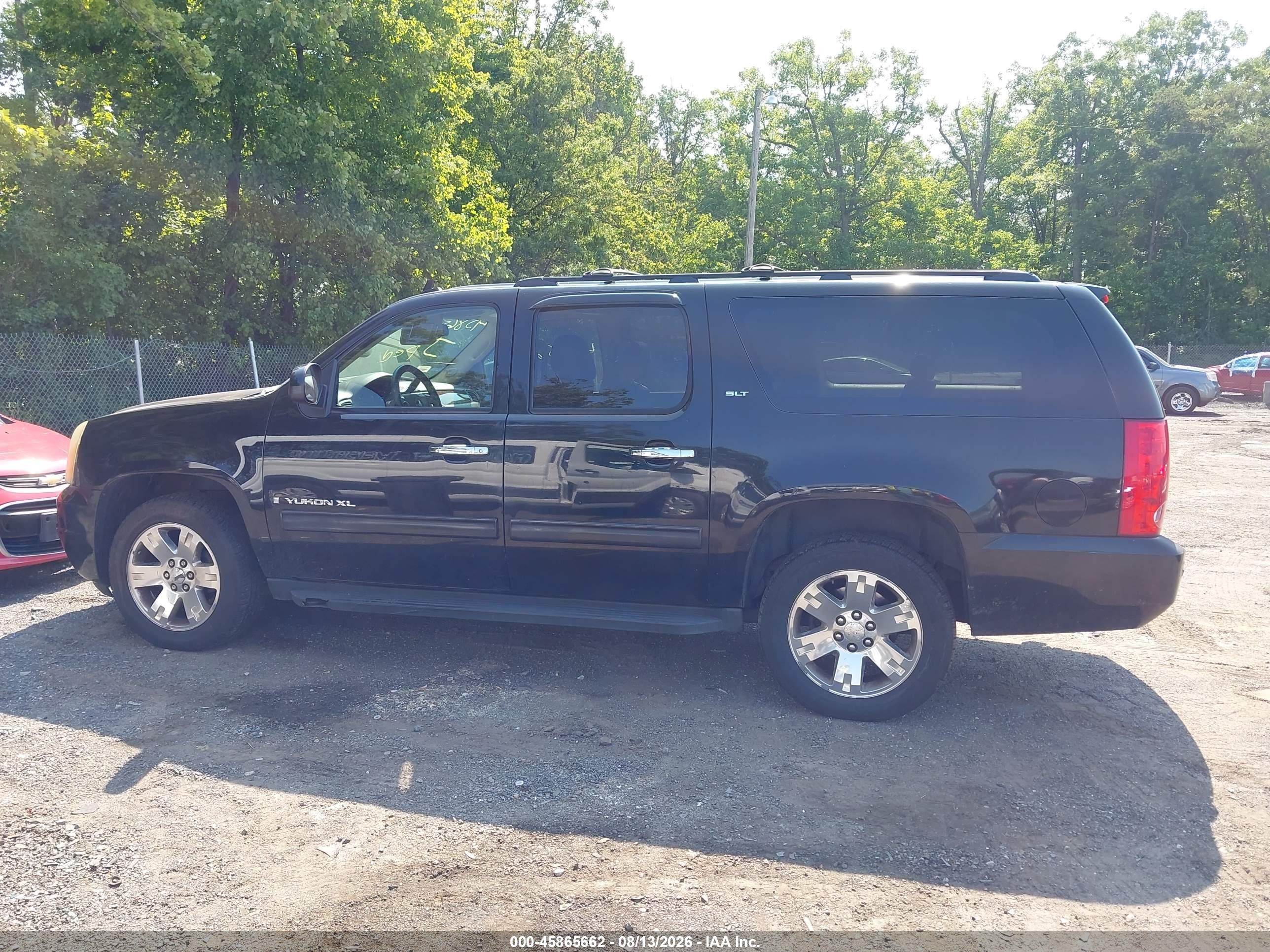 2009 Gmc Yukon Xl Slt W/4sb Black vin: 1GKFK36319R284291