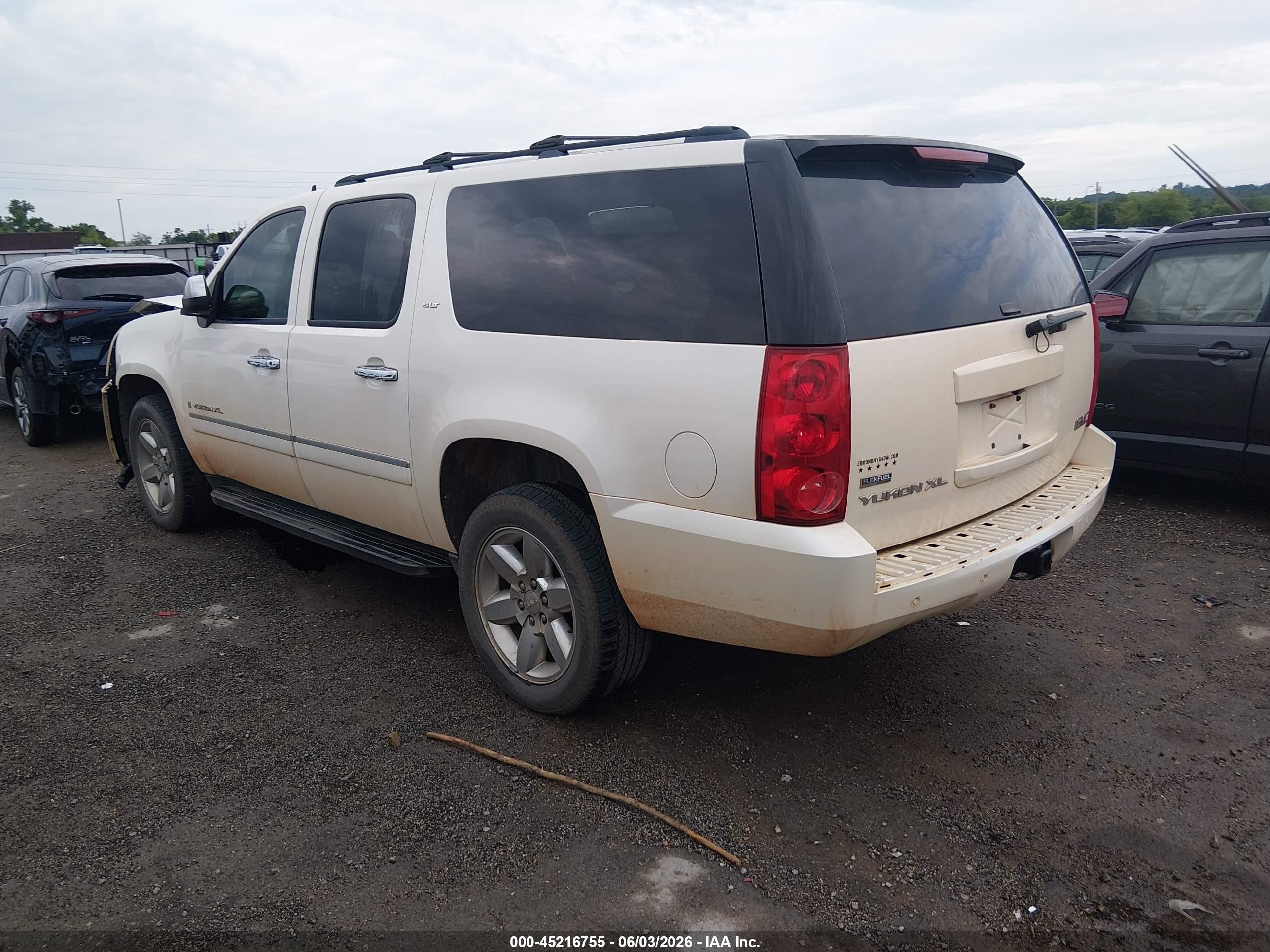 2009 Gmc Yukon Xl 1500 Slt2 White vin: 1GKFK36379R191436