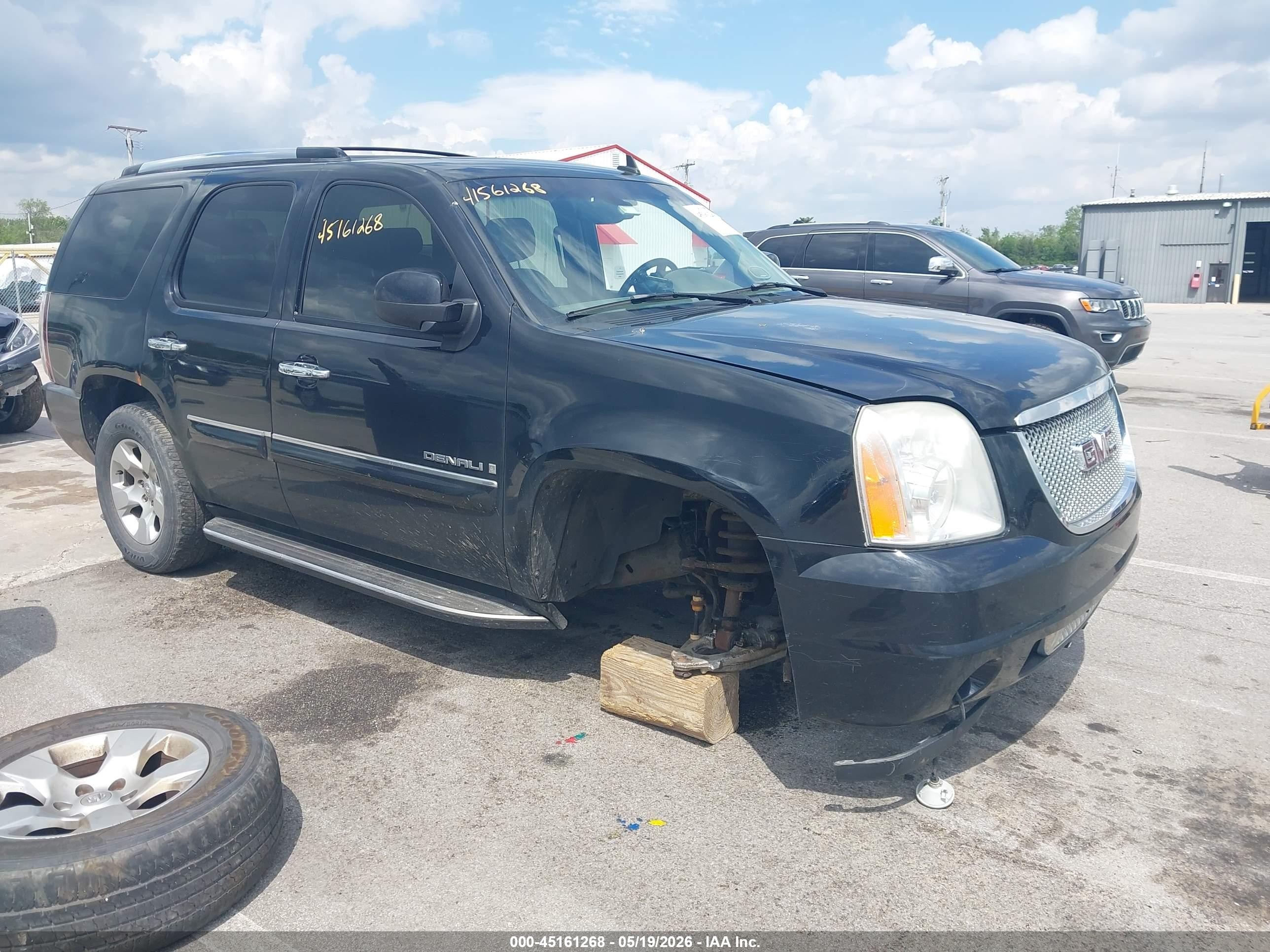 2007 Gmc Yukon Denali Denali Black vin: 1GKFK63807J305211