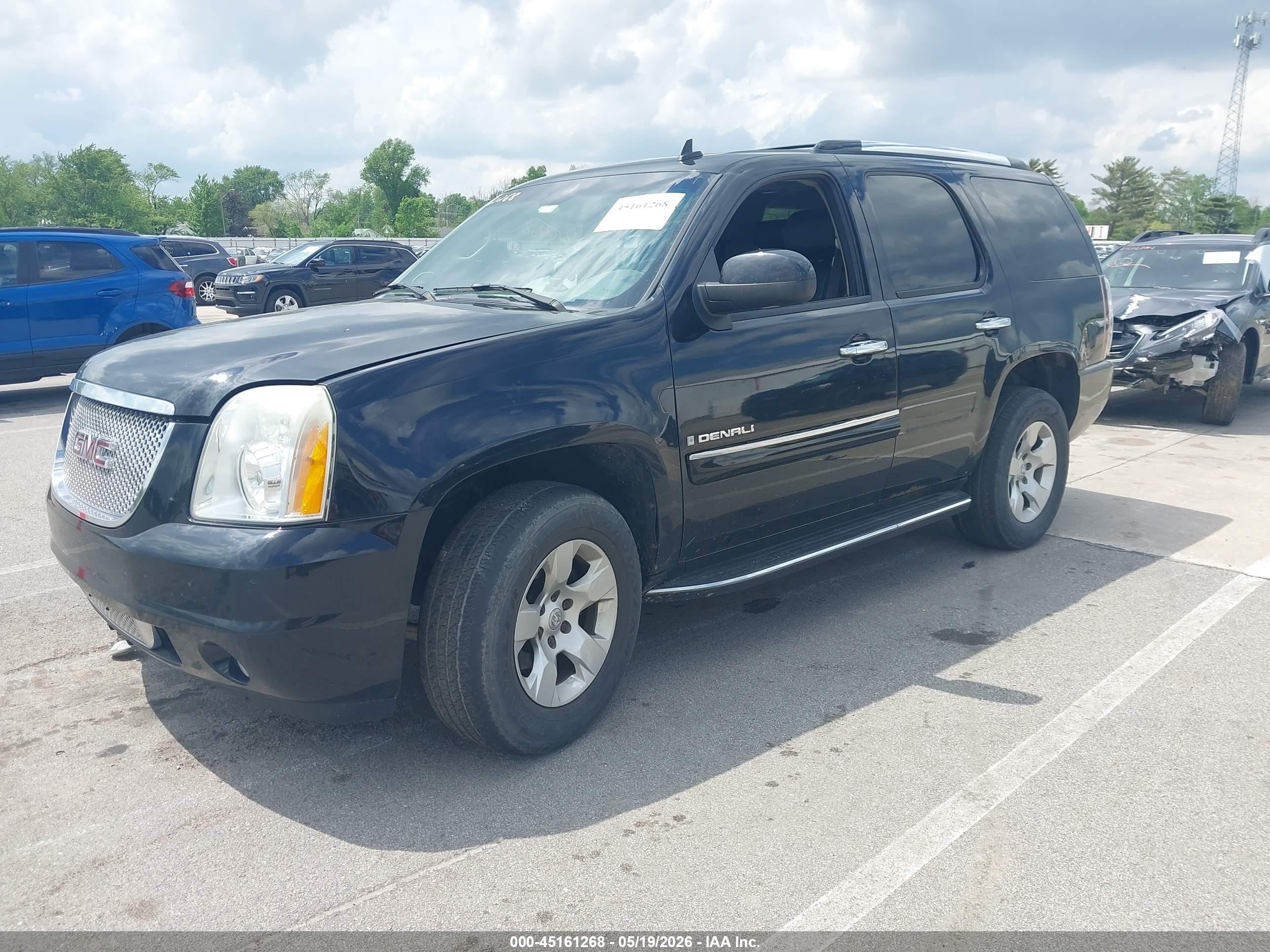 2007 Gmc Yukon Denali Denali Black vin: 1GKFK63807J305211