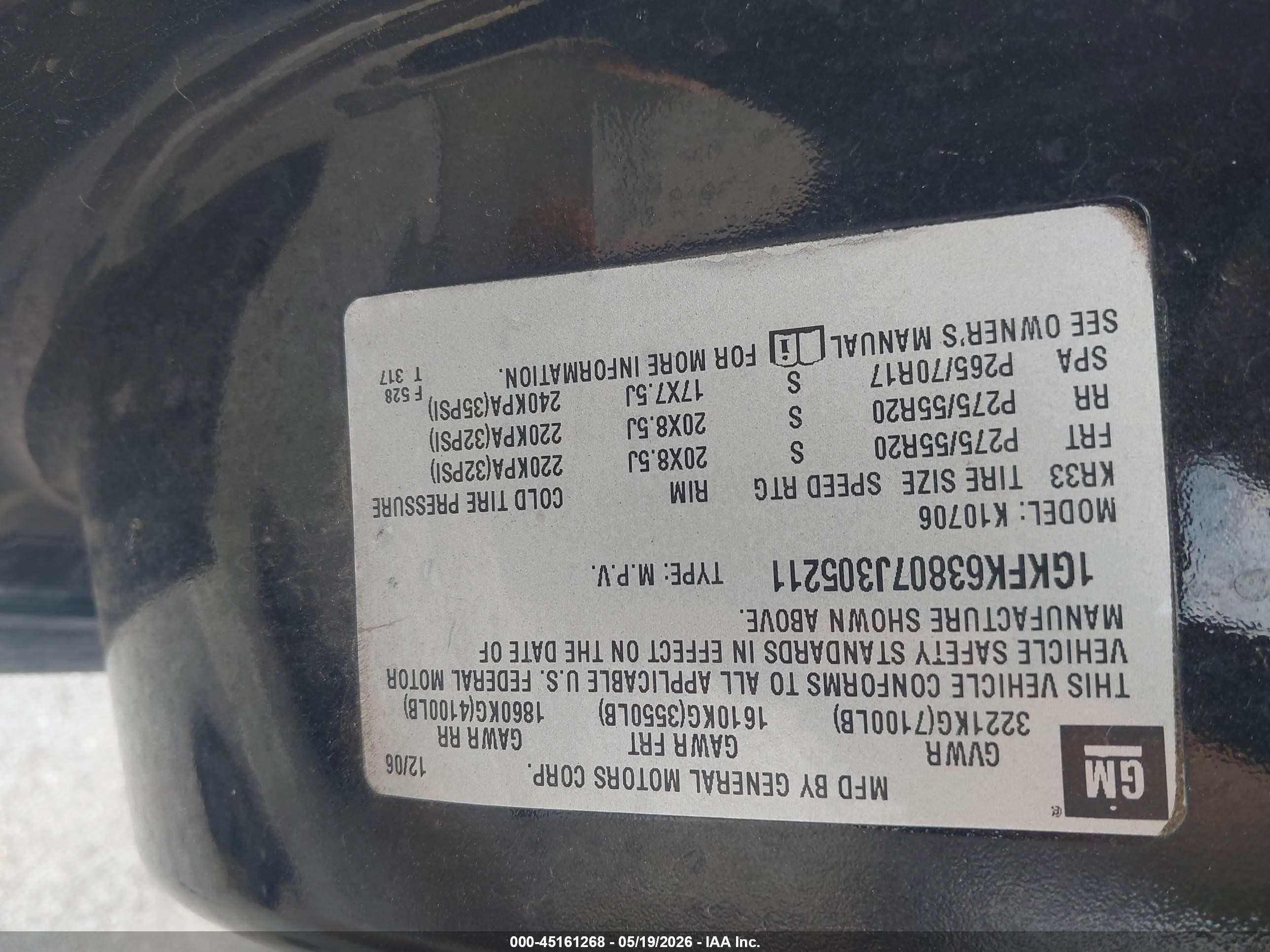 2007 Gmc Yukon Denali Denali Black vin: 1GKFK63807J305211