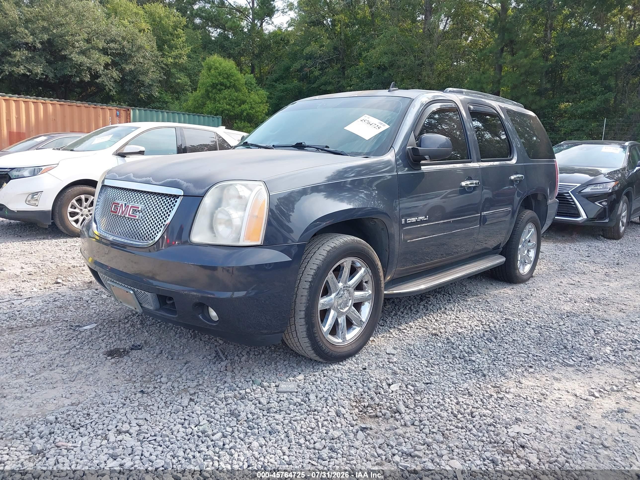2008 Gmc Yukon Denali Gray vin: 1GKFK63808J205658