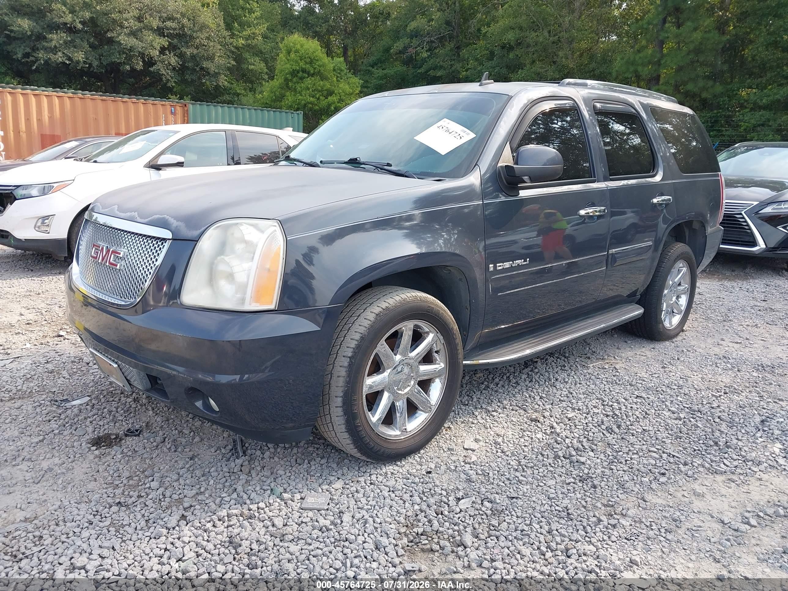 2008 Gmc Yukon Denali Gray vin: 1GKFK63808J205658