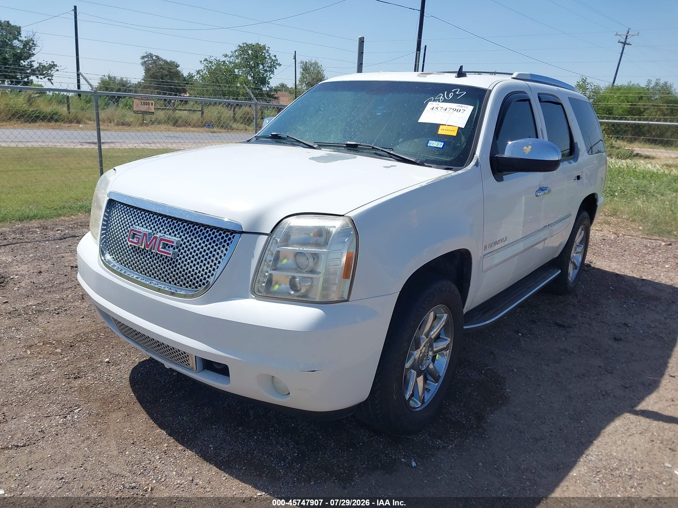 2007 Gmc Yukon Denali Denali Белый vin: 1GKFK63817J183863
