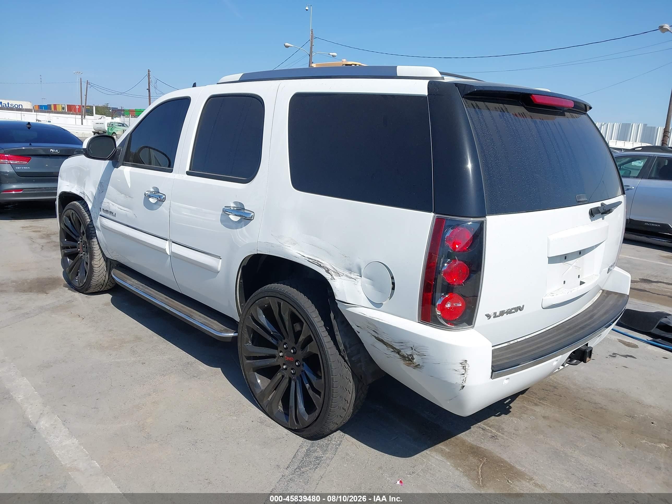 2007 Gmc Yukon Denali Denali White vin: 1GKFK63817J289469