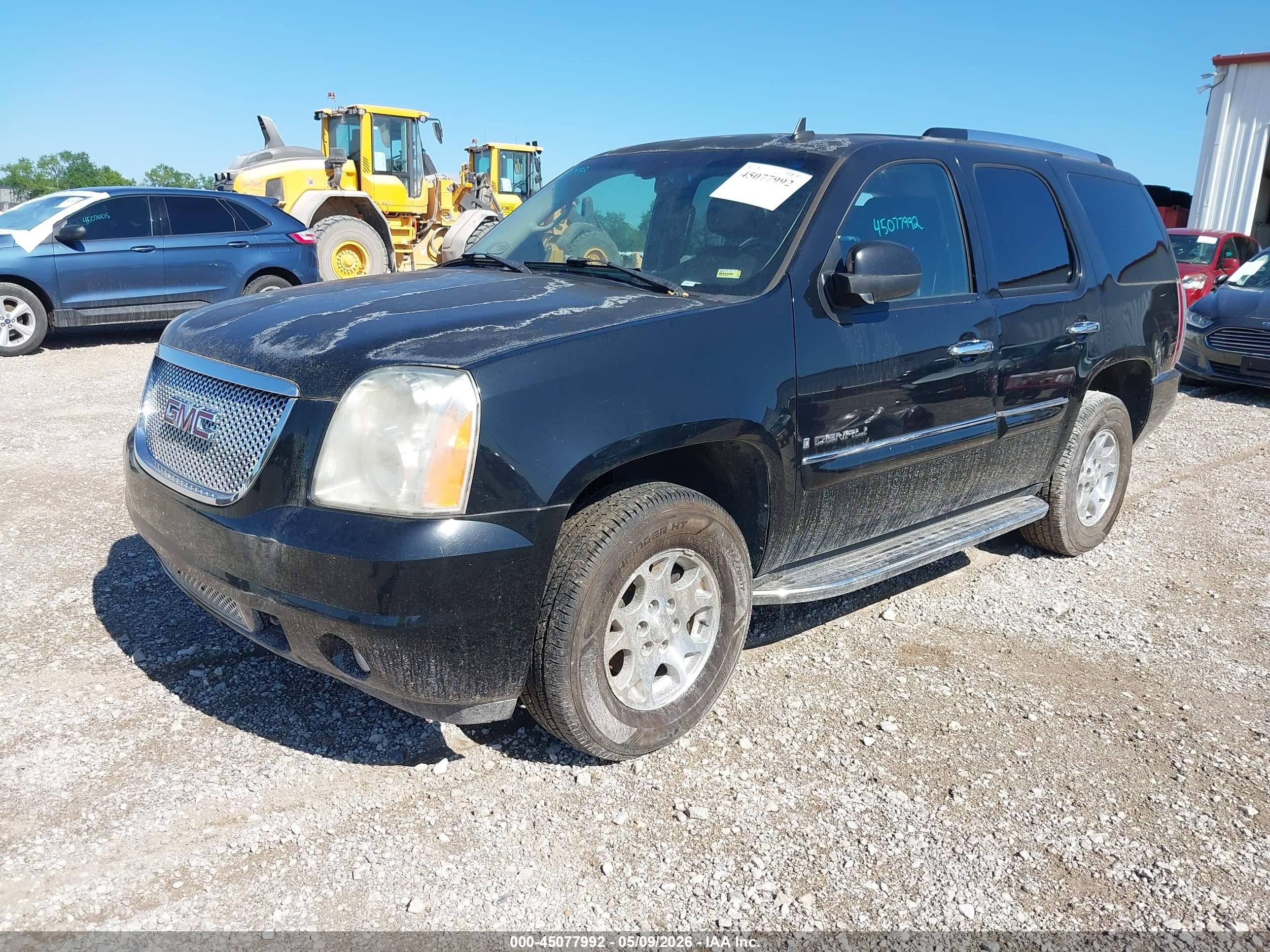2007 Gmc Yukon Denali Denali Черный vin: 1GKFK63817J319912