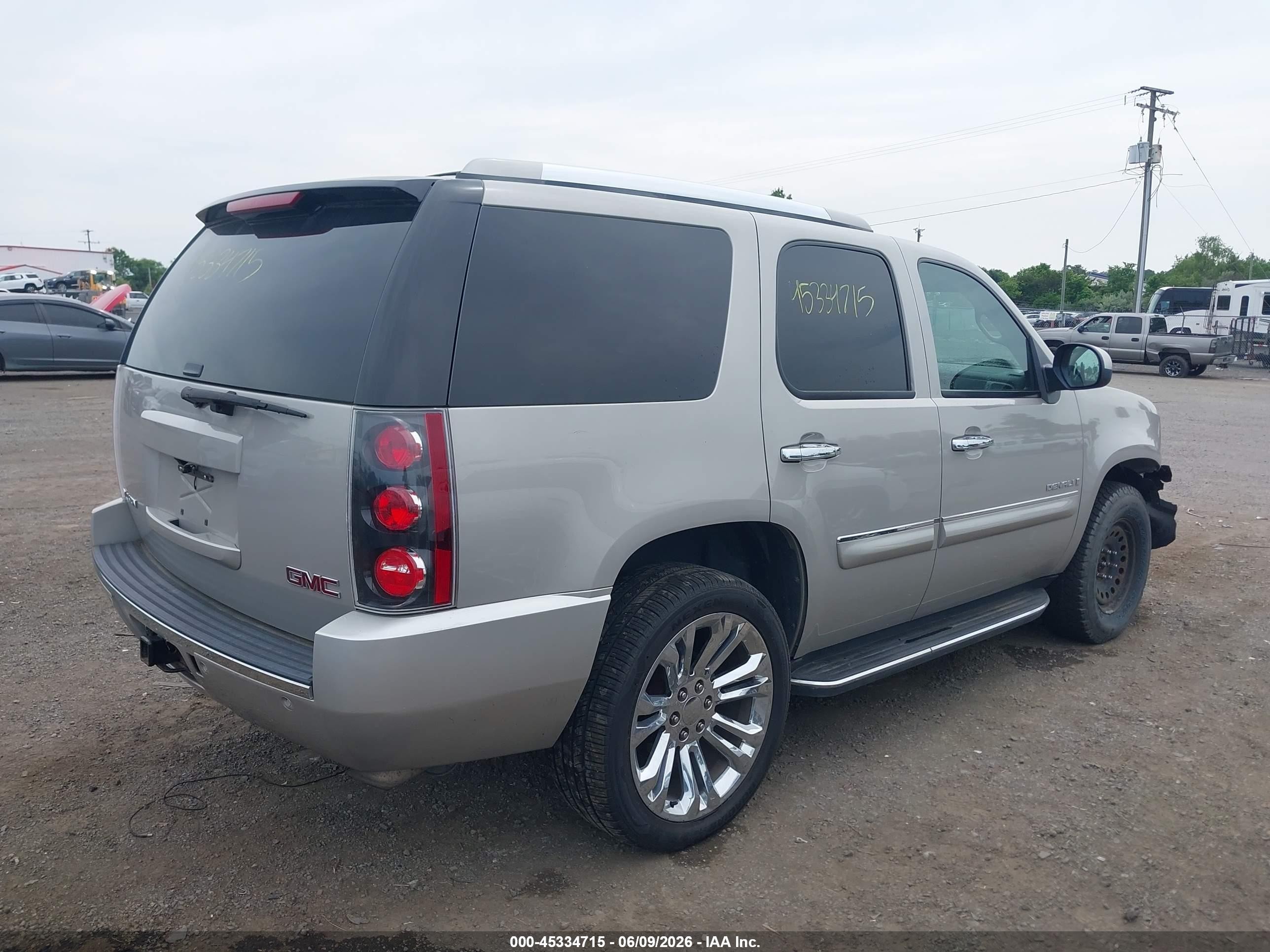 2007 Gmc Yukon Denali Gray vin: 1GKFK63817J337651