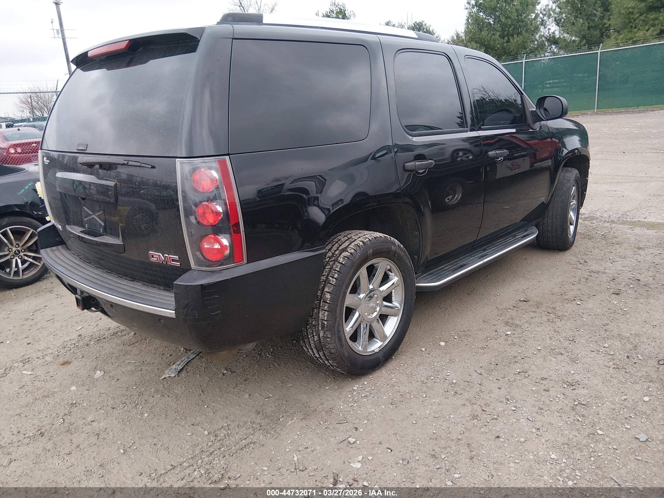 2007 Gmc Yukon Denali Denali Black vin: 1GKFK63867J375165