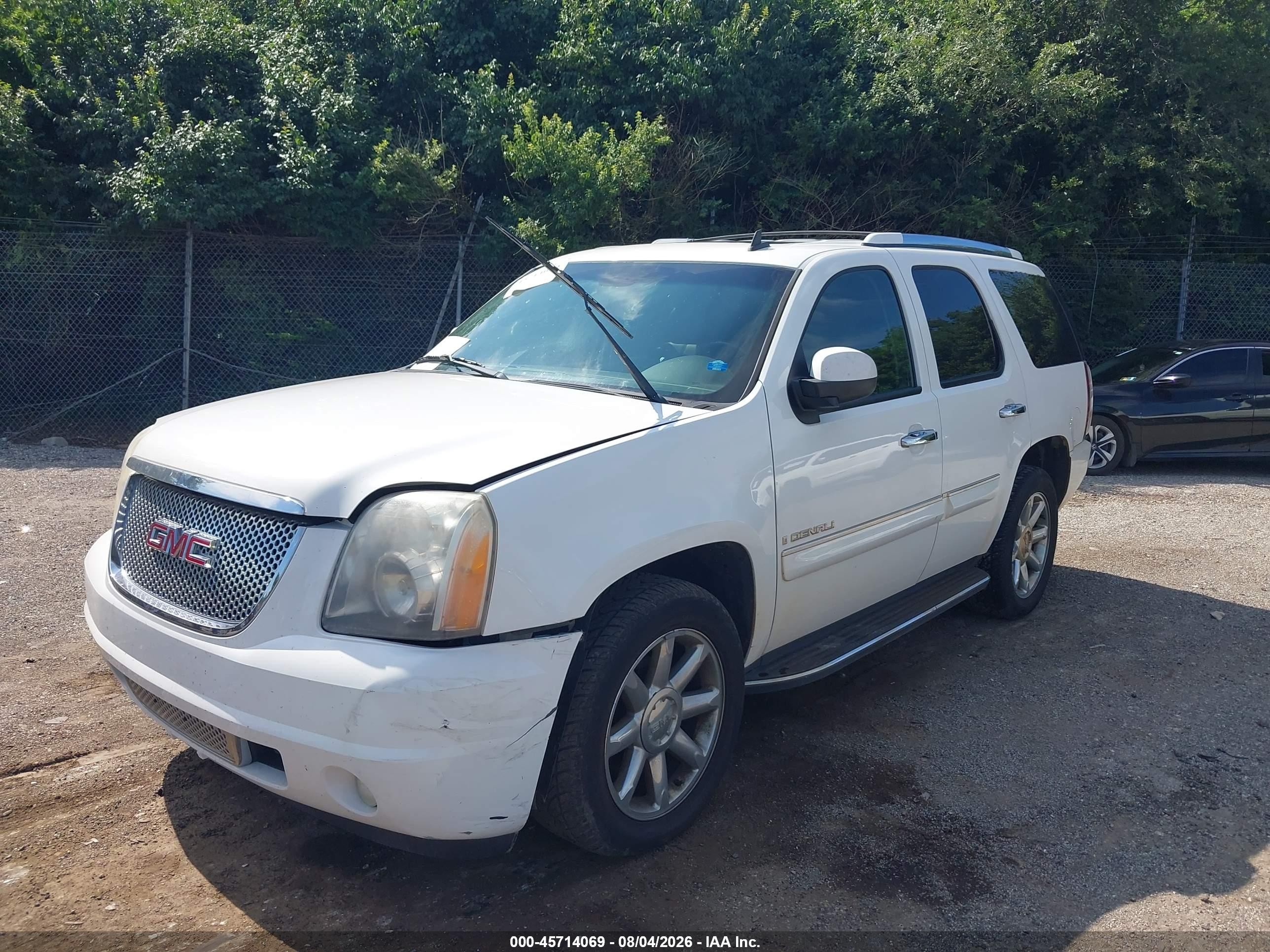 2008 Gmc Yukon Denali White vin: 1GKFK63818J253475