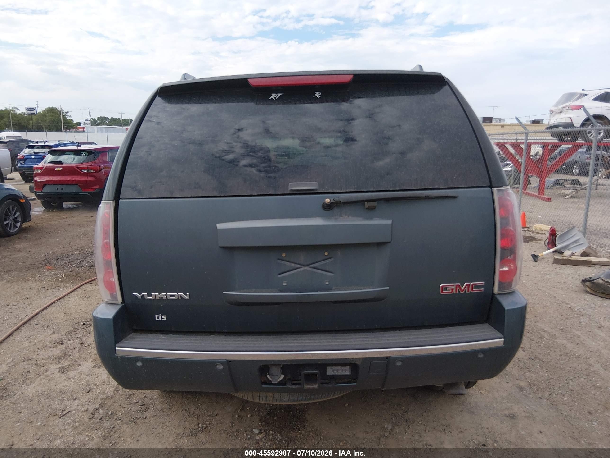 2007 Gmc Yukon Denali Denali Blue vin: 1GKFK63867J373710