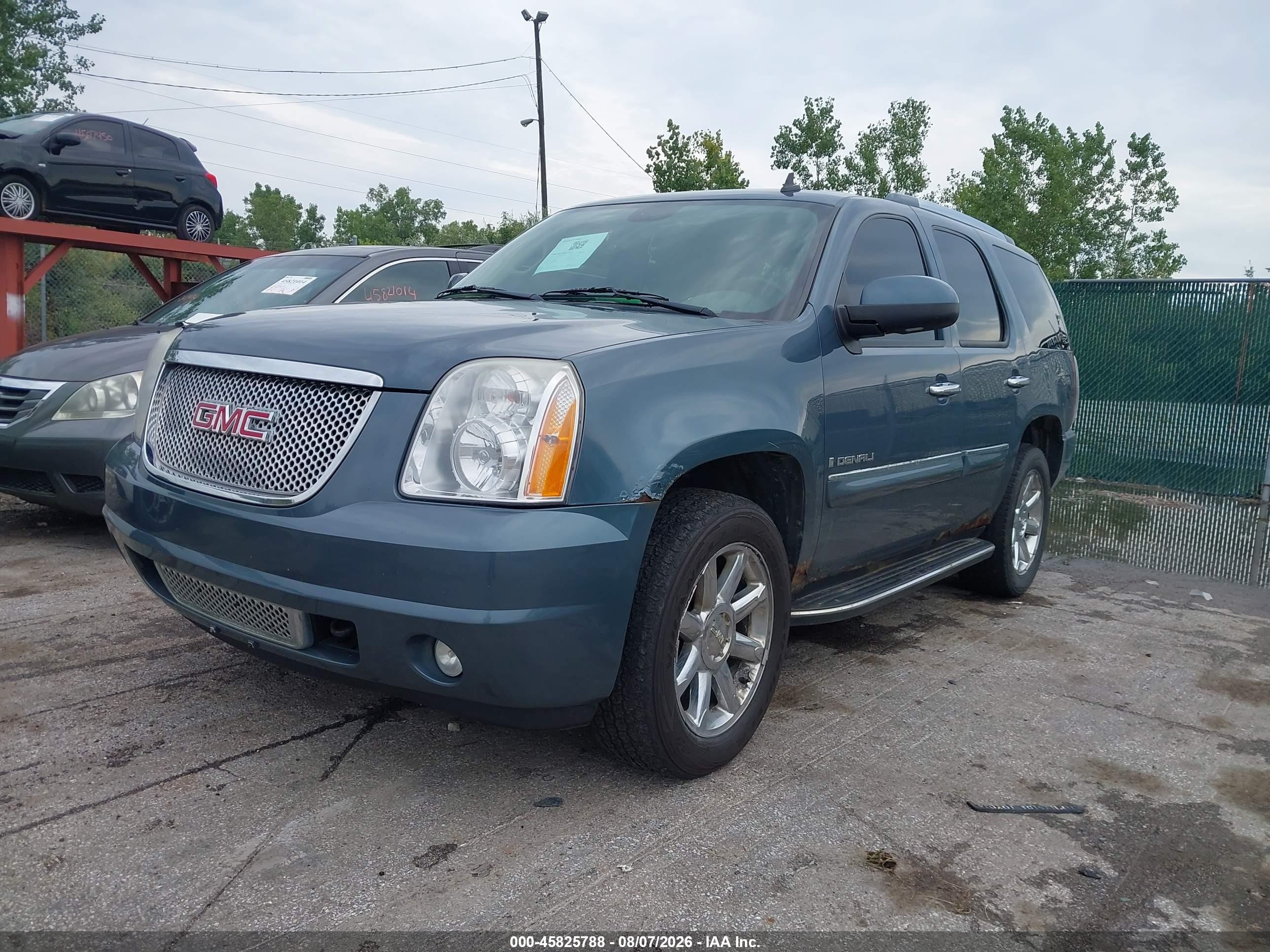 2008 Gmc Yukon Denali Синий vin: 1GKFK63868J221136