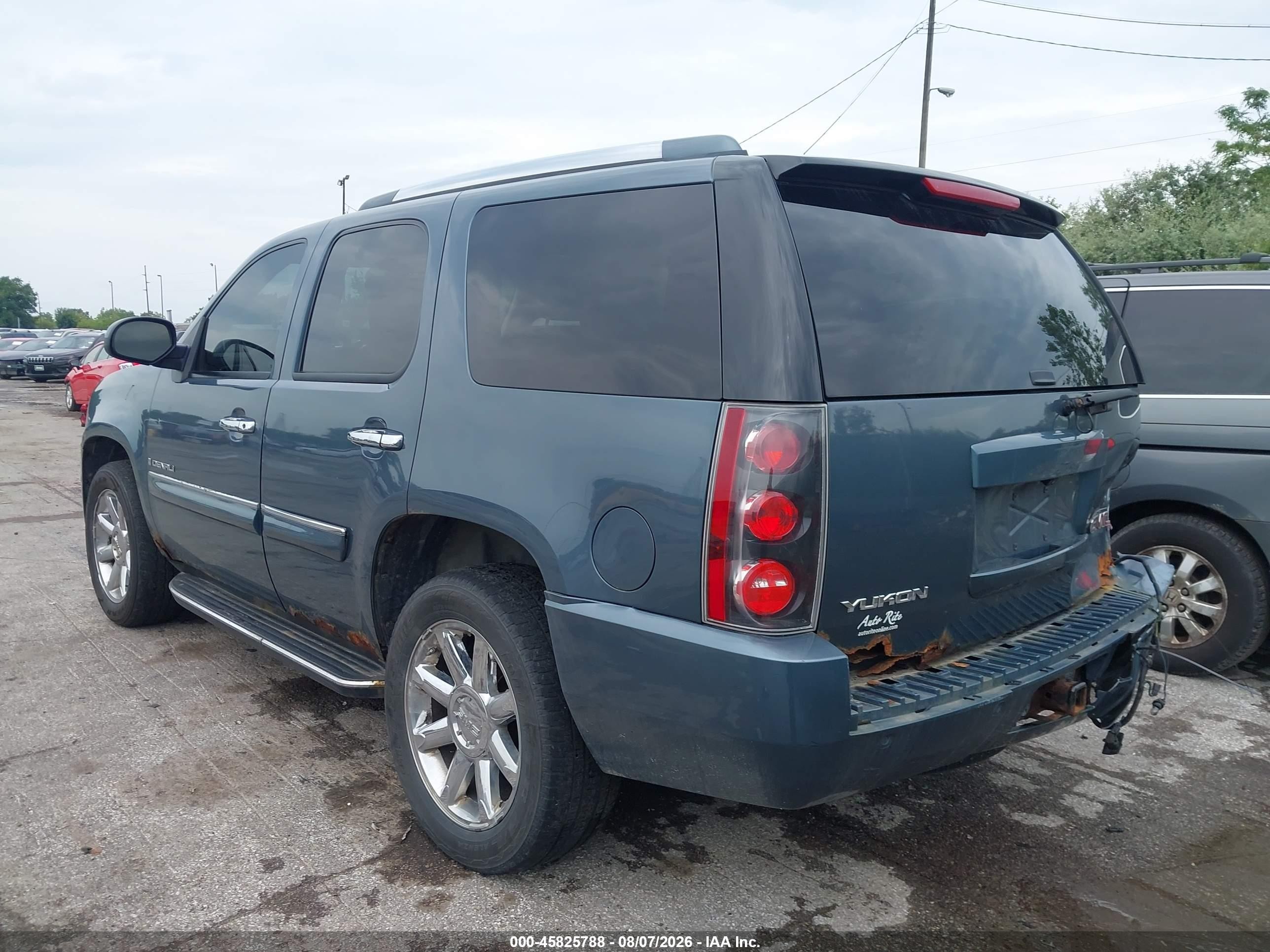 2008 Gmc Yukon Denali Синий vin: 1GKFK63868J221136
