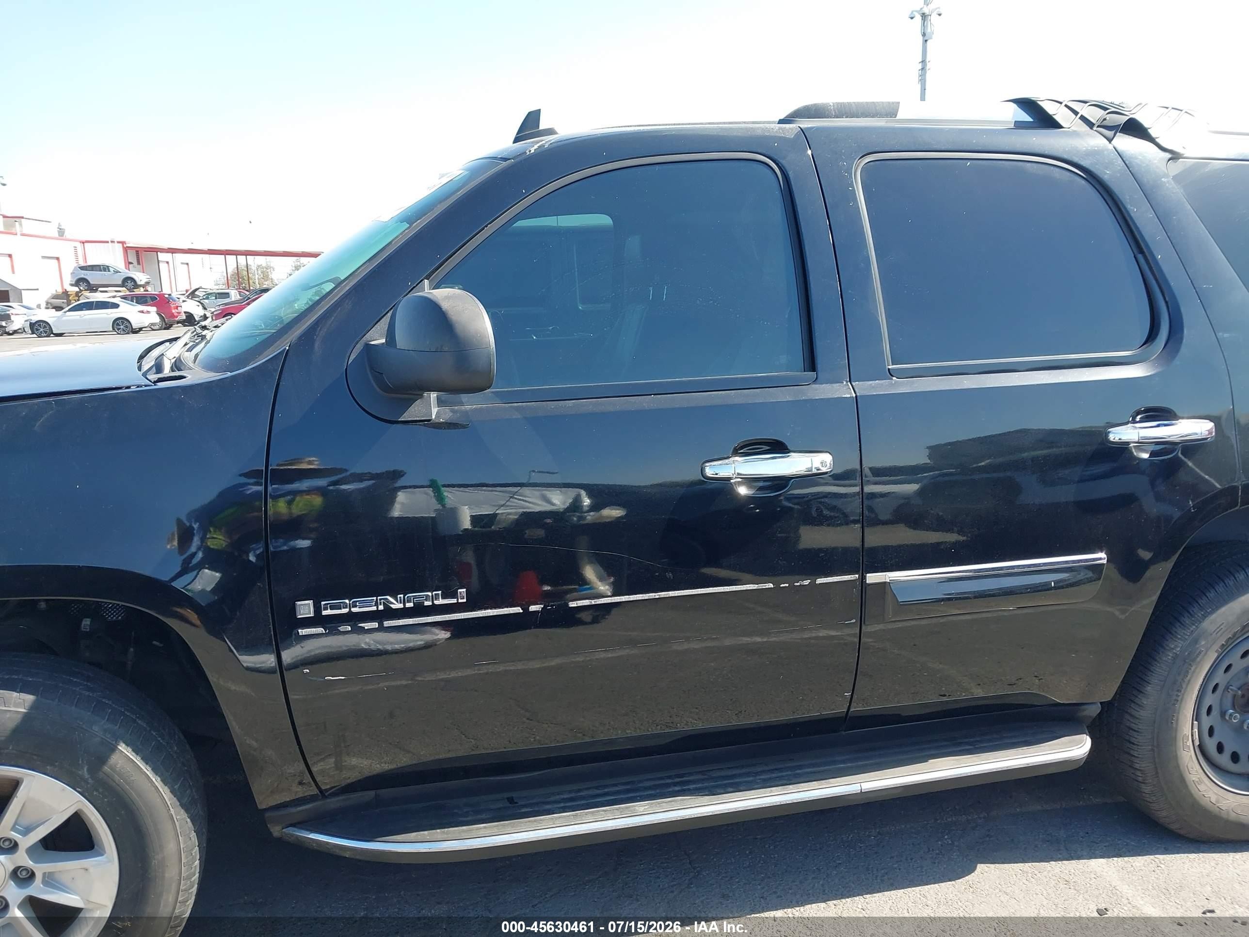 2008 Gmc Yukon Denali Black vin: 1GKFK63878J105122