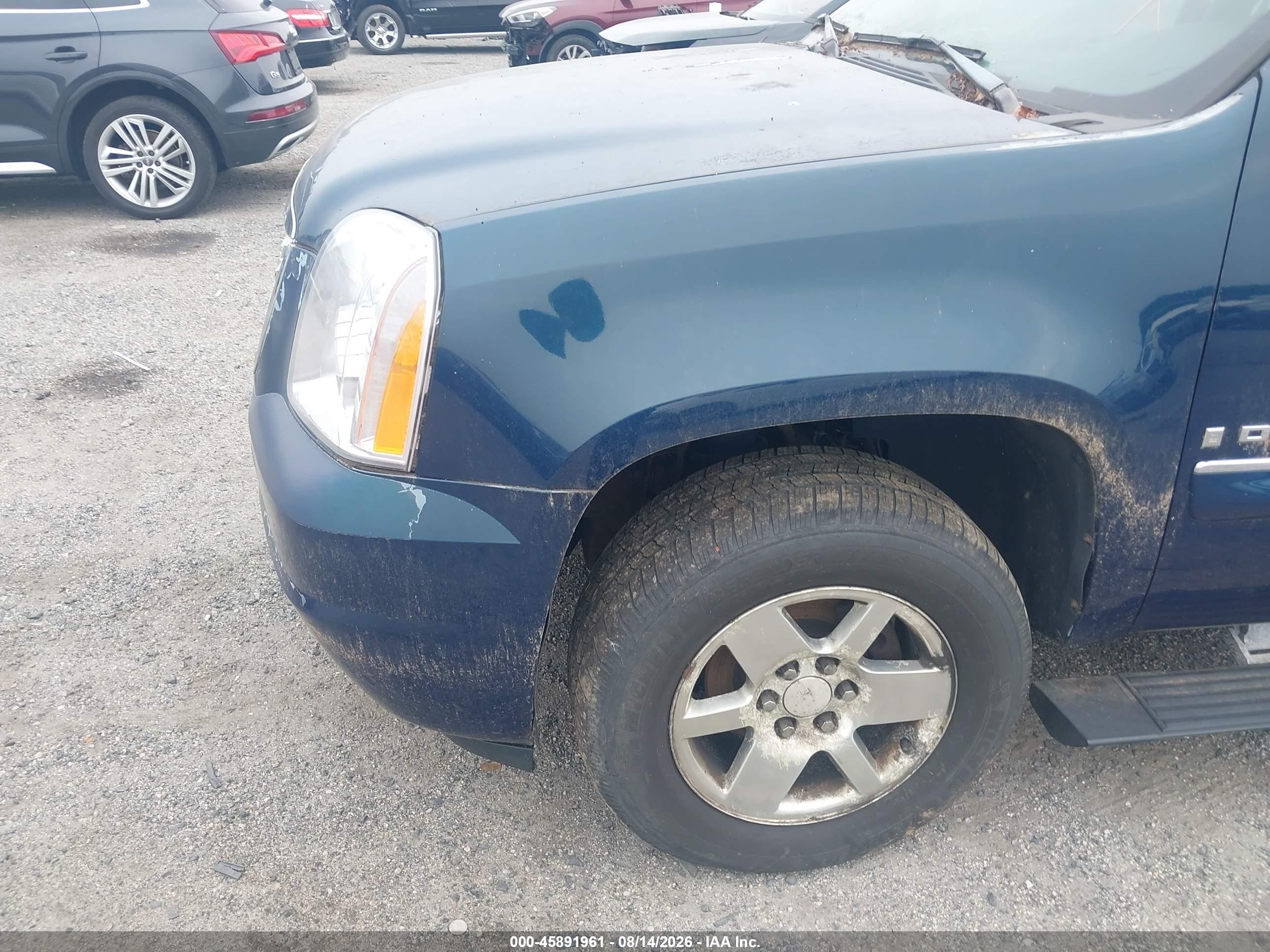2007 Gmc Yukon Denali Denali Blue vin: 1GKFK63887J284852