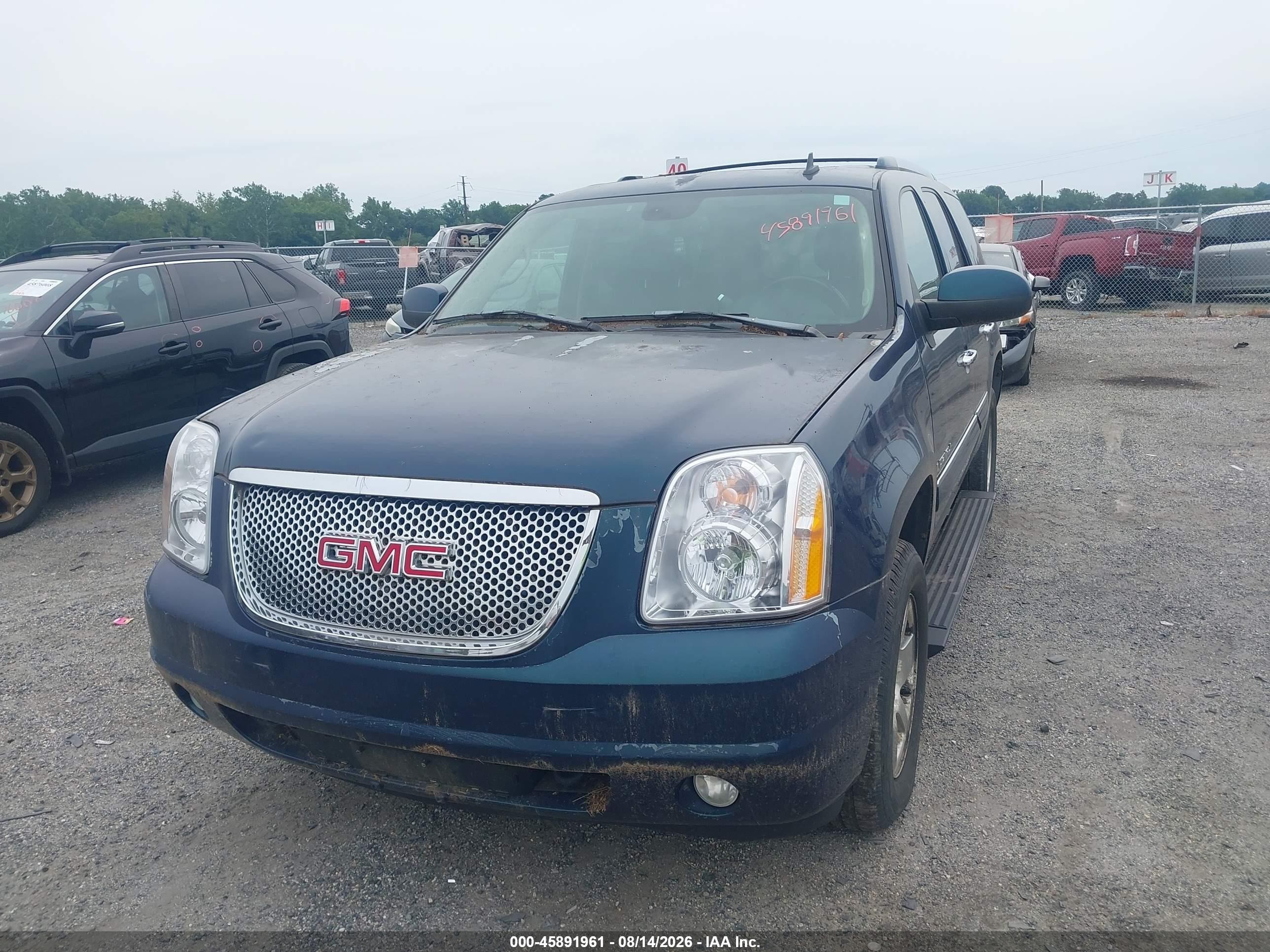 2007 Gmc Yukon Denali Denali Blue vin: 1GKFK63887J284852