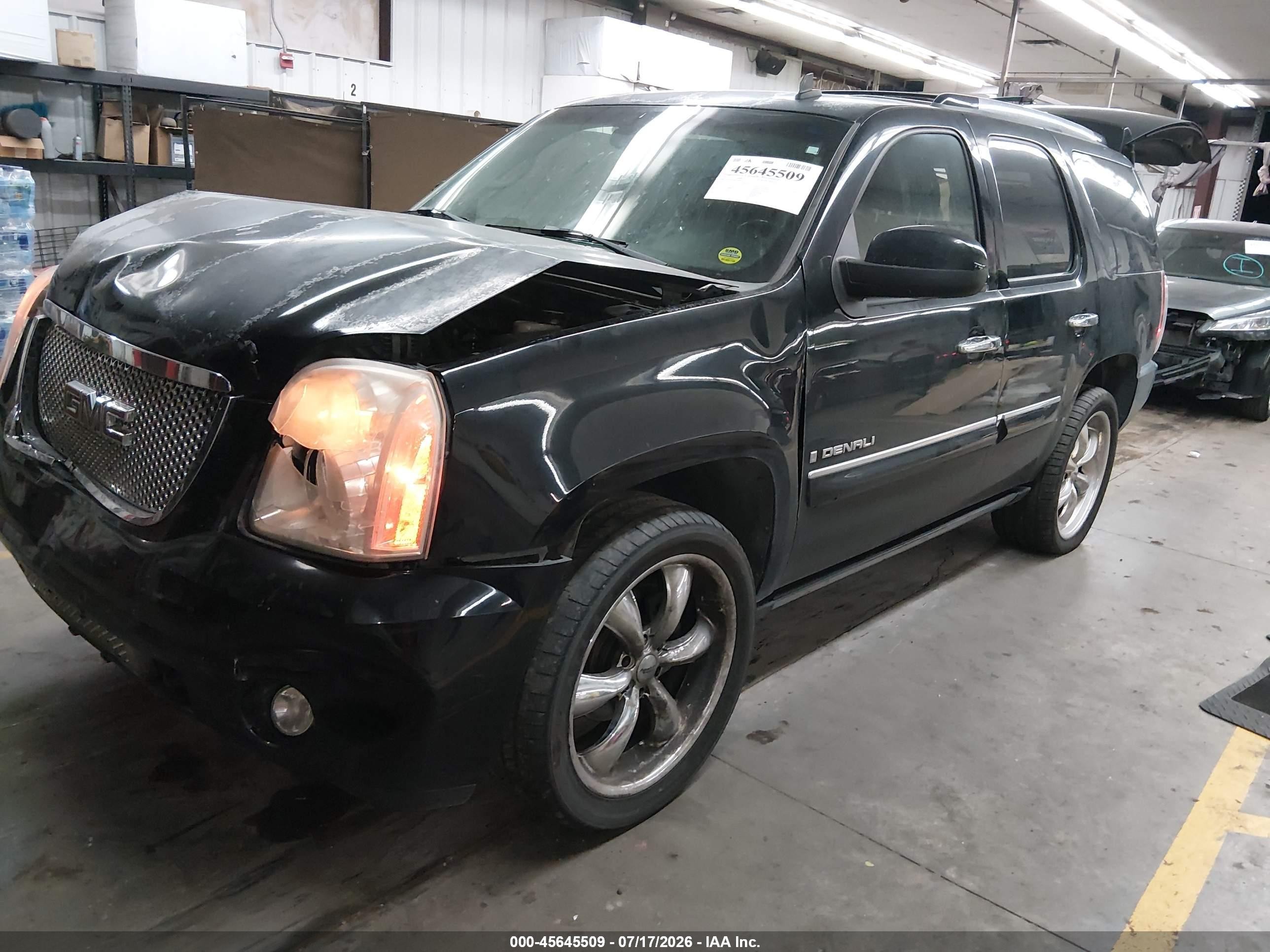 2007 Gmc Yukon Denali Denali Черный vin: 1GKFK63897J348154