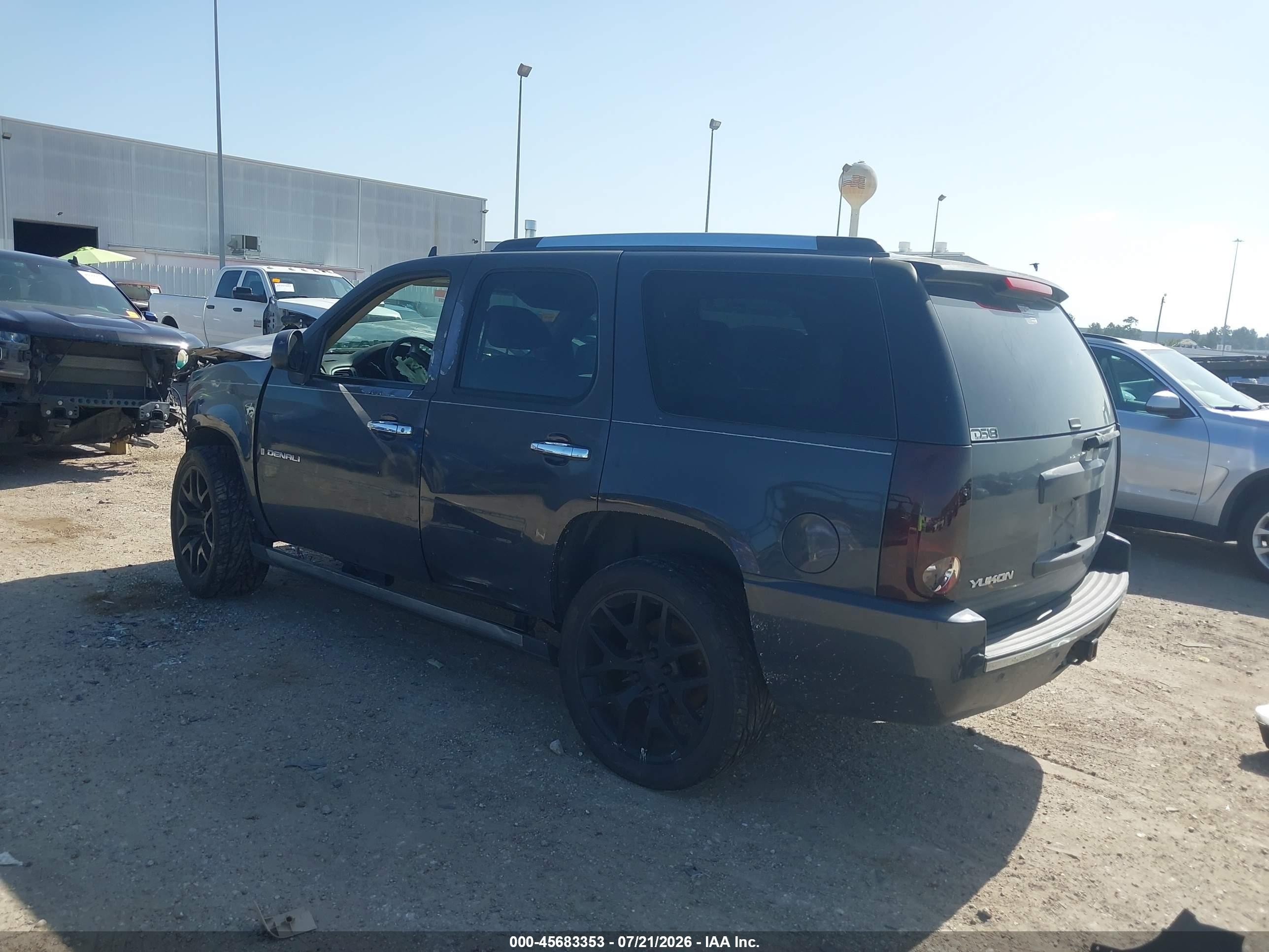 2008 Gmc Yukon Denali Black vin: 1GKFK63898J103842