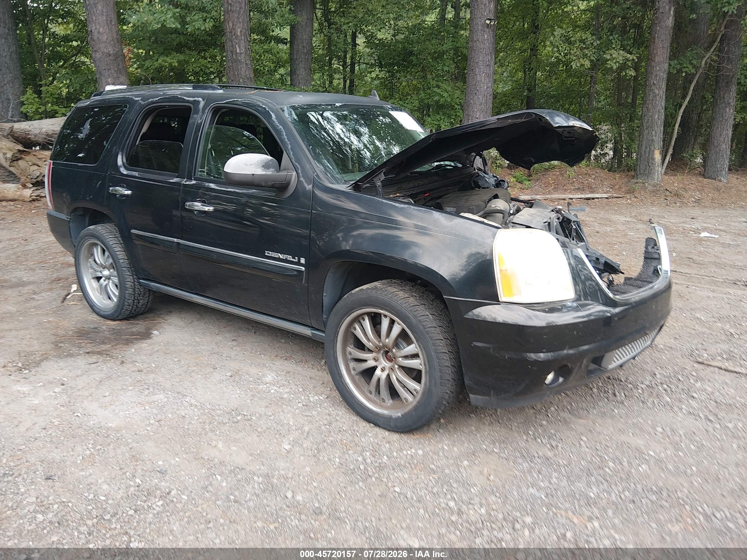 2008 Gmc Yukon Denali Black vin: 1GKFK638X8J133139