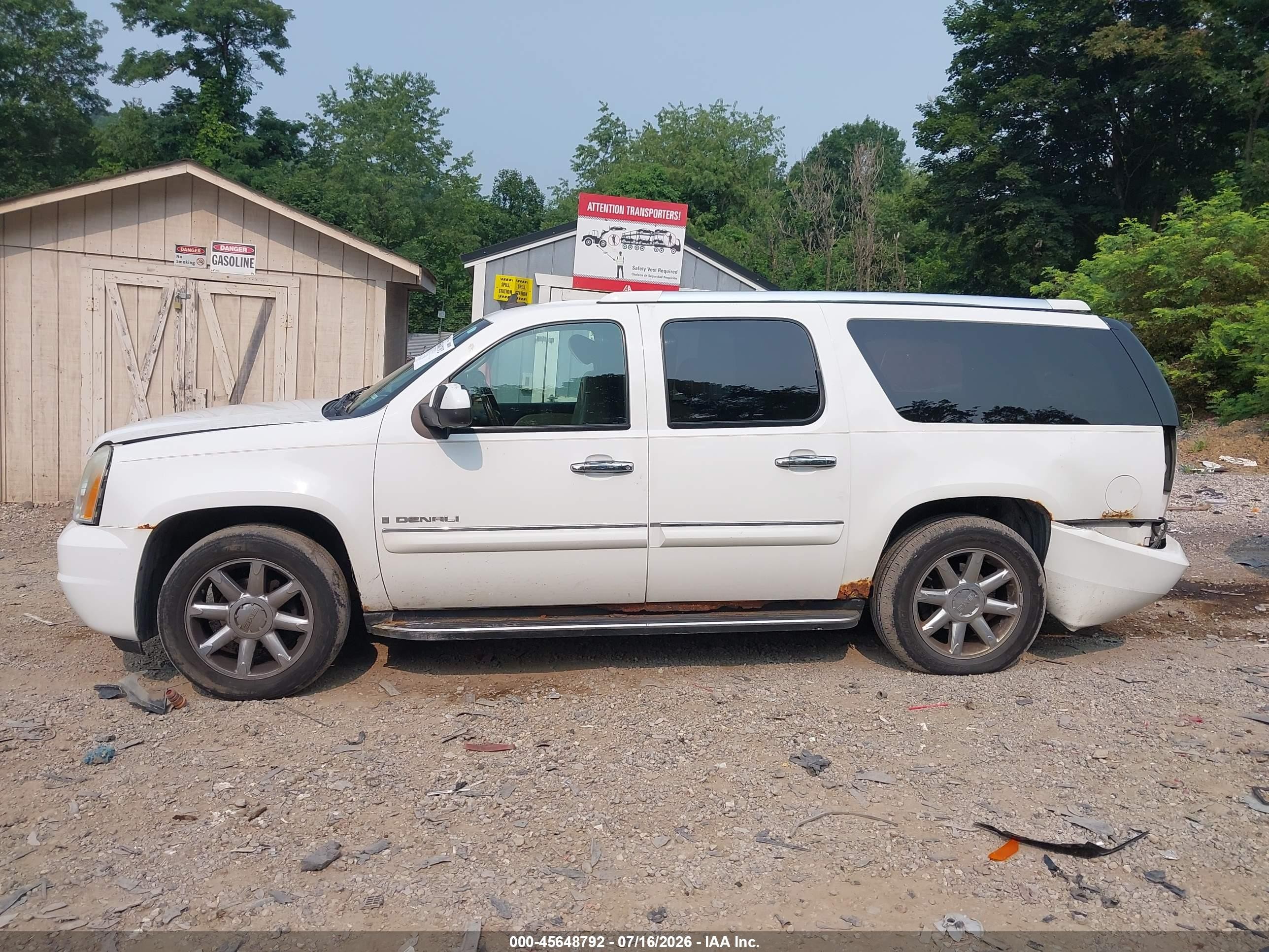 2007 Gmc Yukon Xl Denali Denali Белый vin: 1GKFK66807J155273