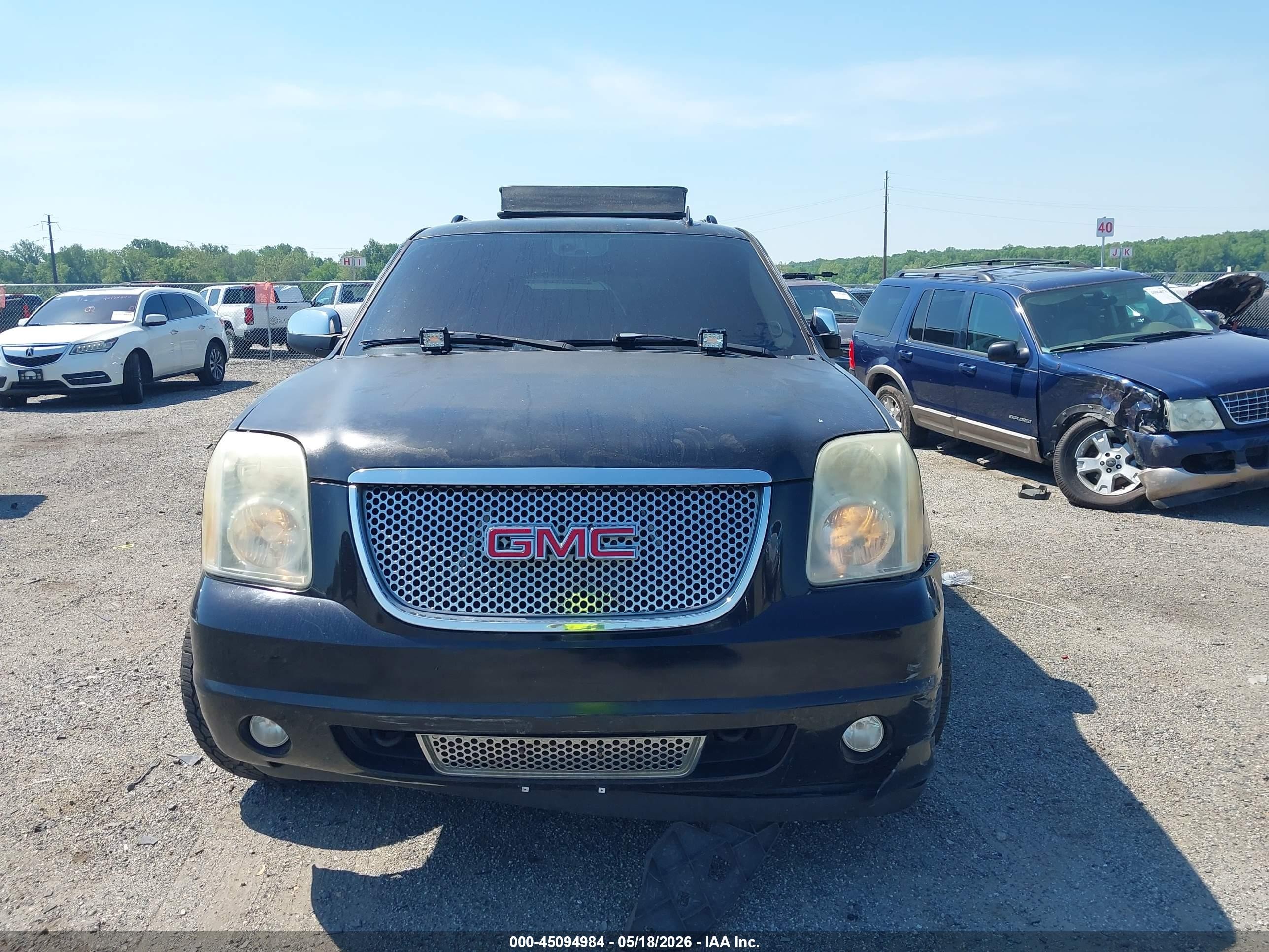 2007 Gmc Yukon Xl 1500 Denali Black vin: 1GKFK66807J264106