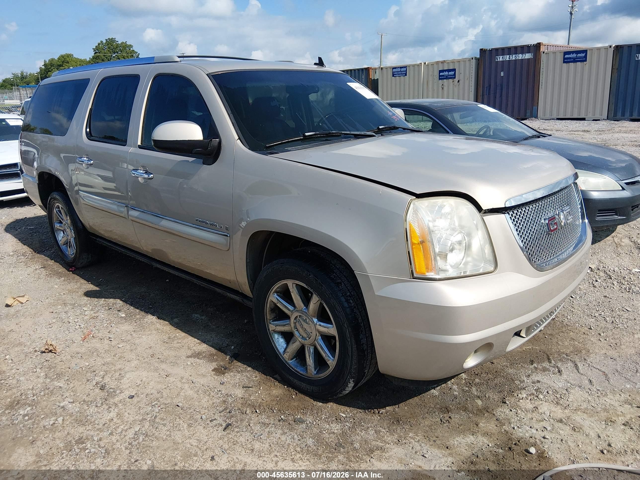 2007 Gmc Yukon Xl 1500 Denali Tan vin: 1GKFK66817J398722