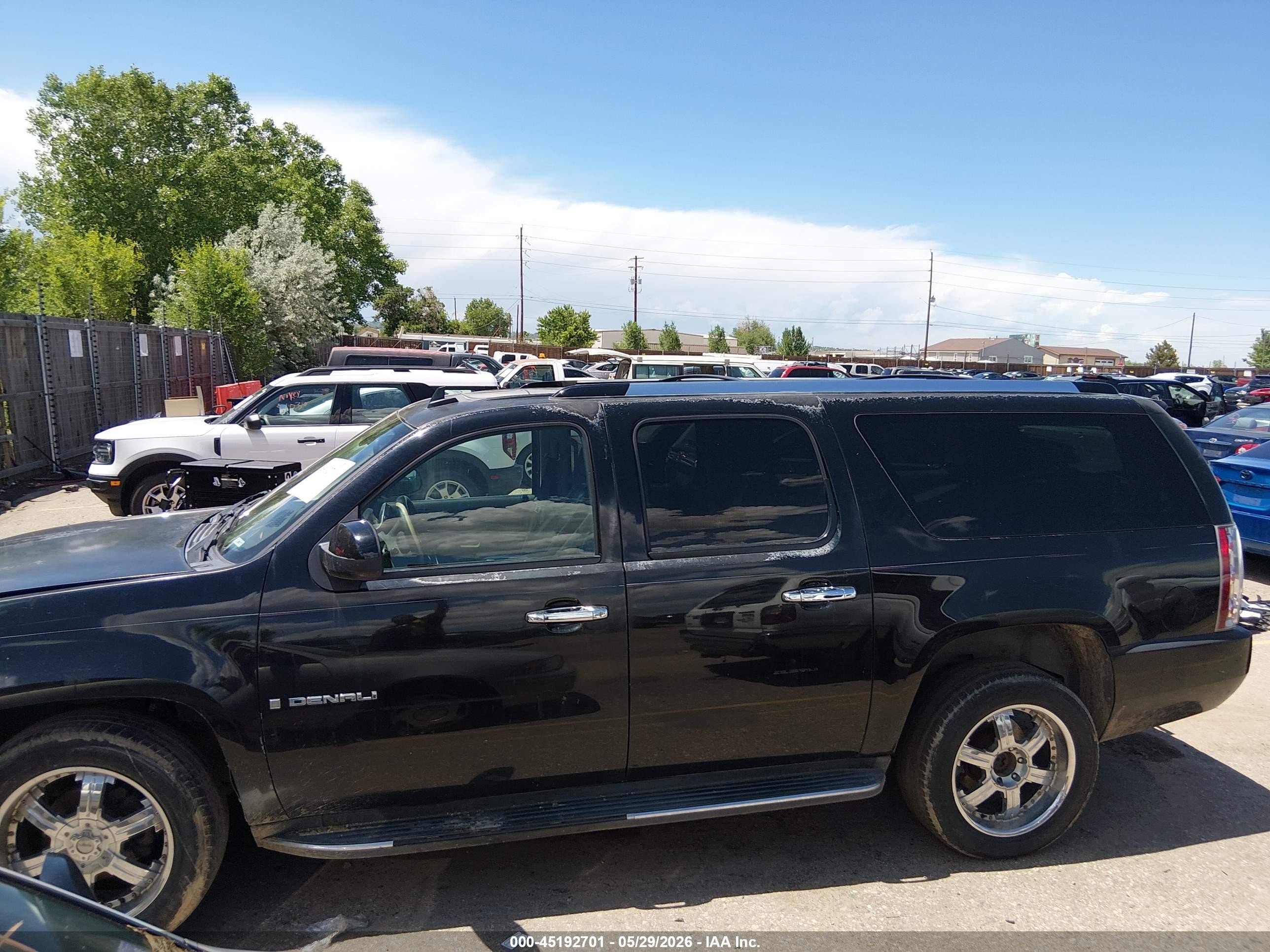 2007 Gmc Yukon Xl 1500 Denali Черный vin: 1GKFK66827J345754