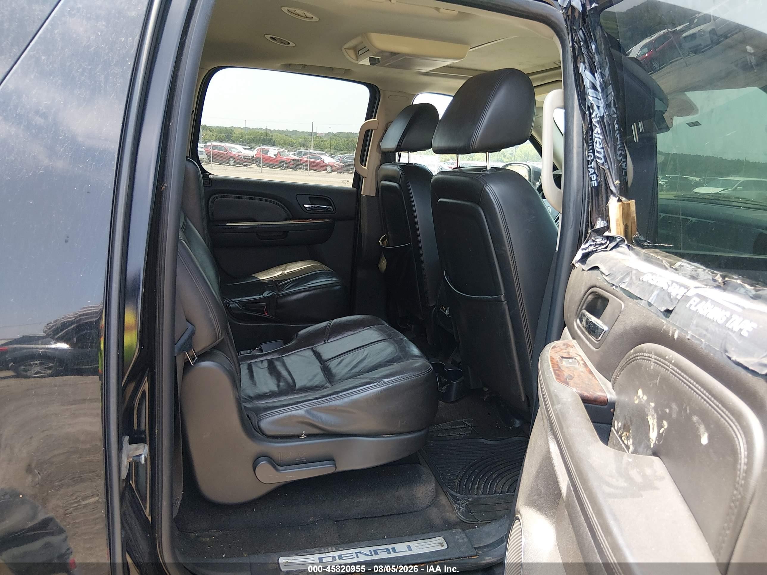 2008 Gmc Yukon Xl 1500 Denali Black vin: 1GKFK66828J224062