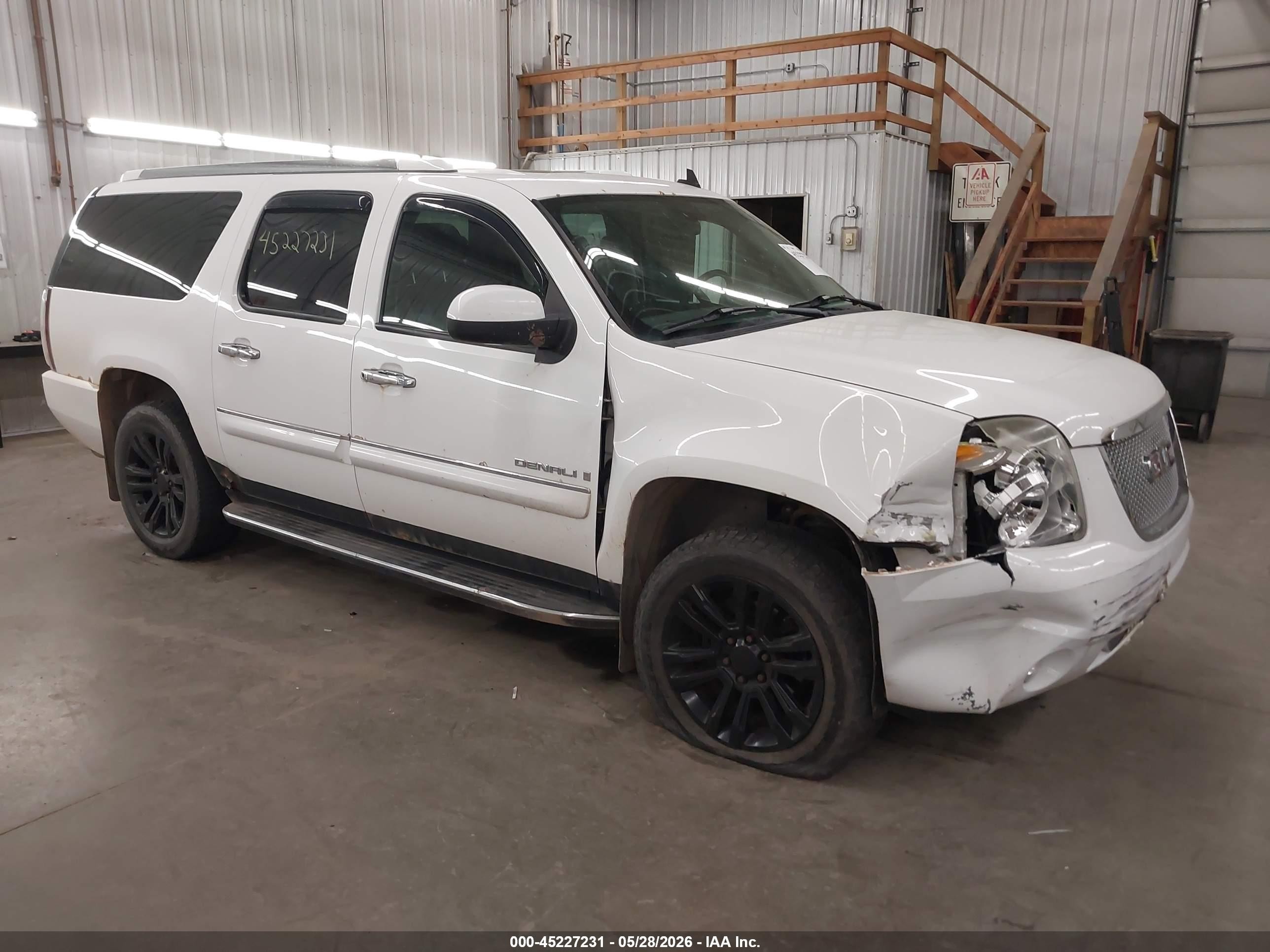 2007 Gmc Yukon Xl 1500 Denali White vin: 1GKFK66847J212963