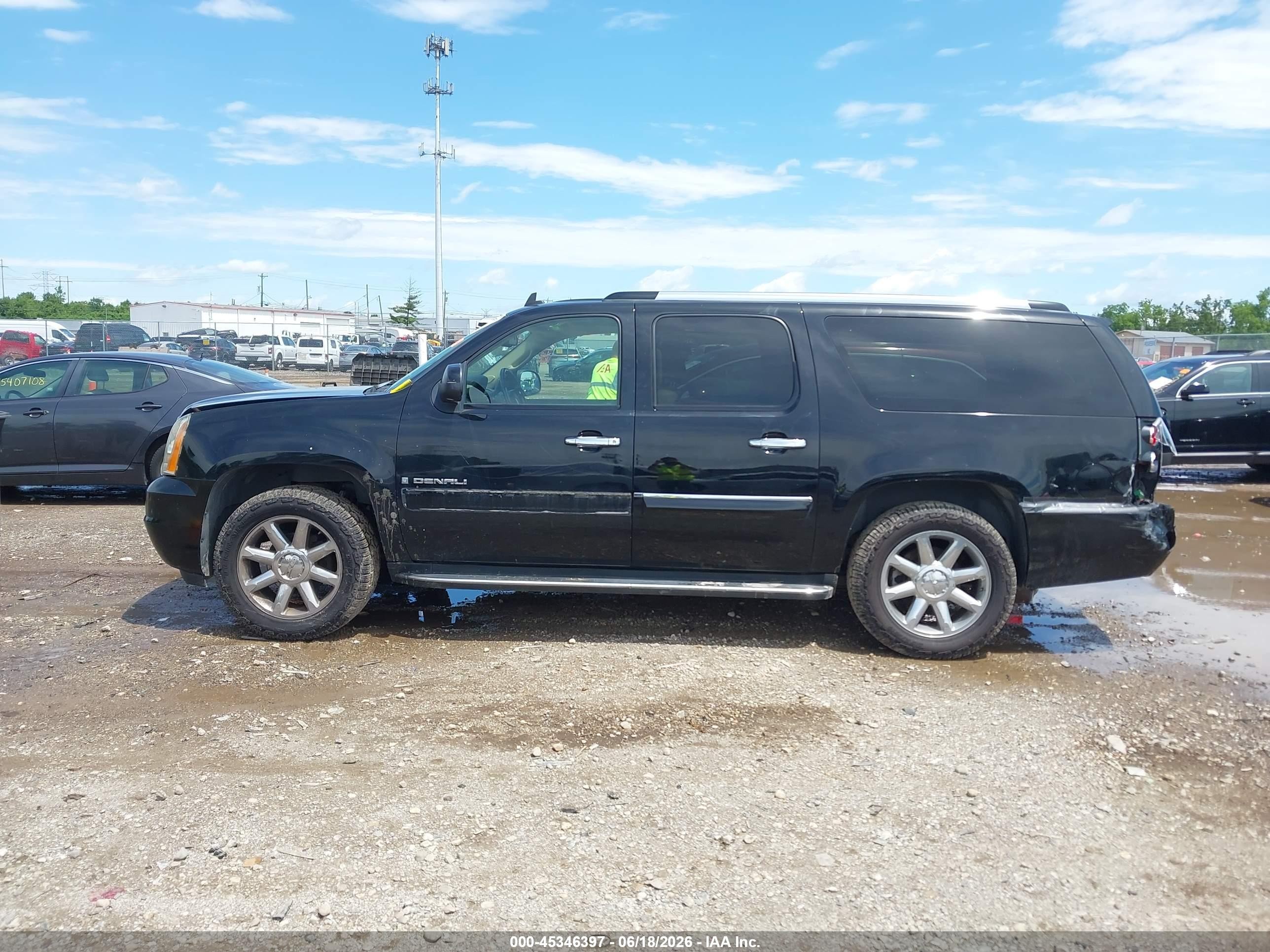 2007 Gmc Yukon Xl 1500 Denali Черный vin: 1GKFK66857J222238