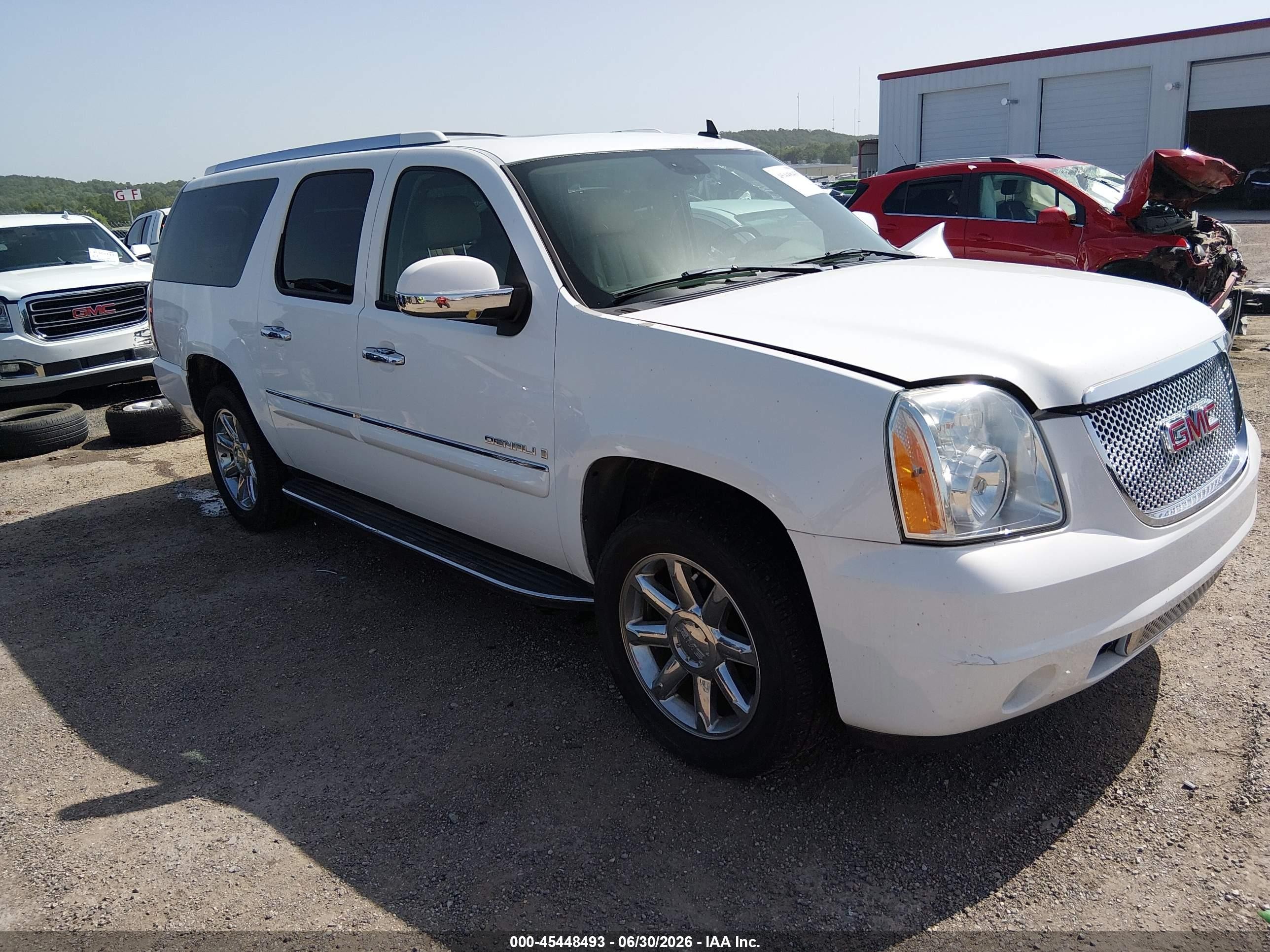 2008 Gmc Yukon Xl 1500 Denali White vin: 1GKFK66858J145131