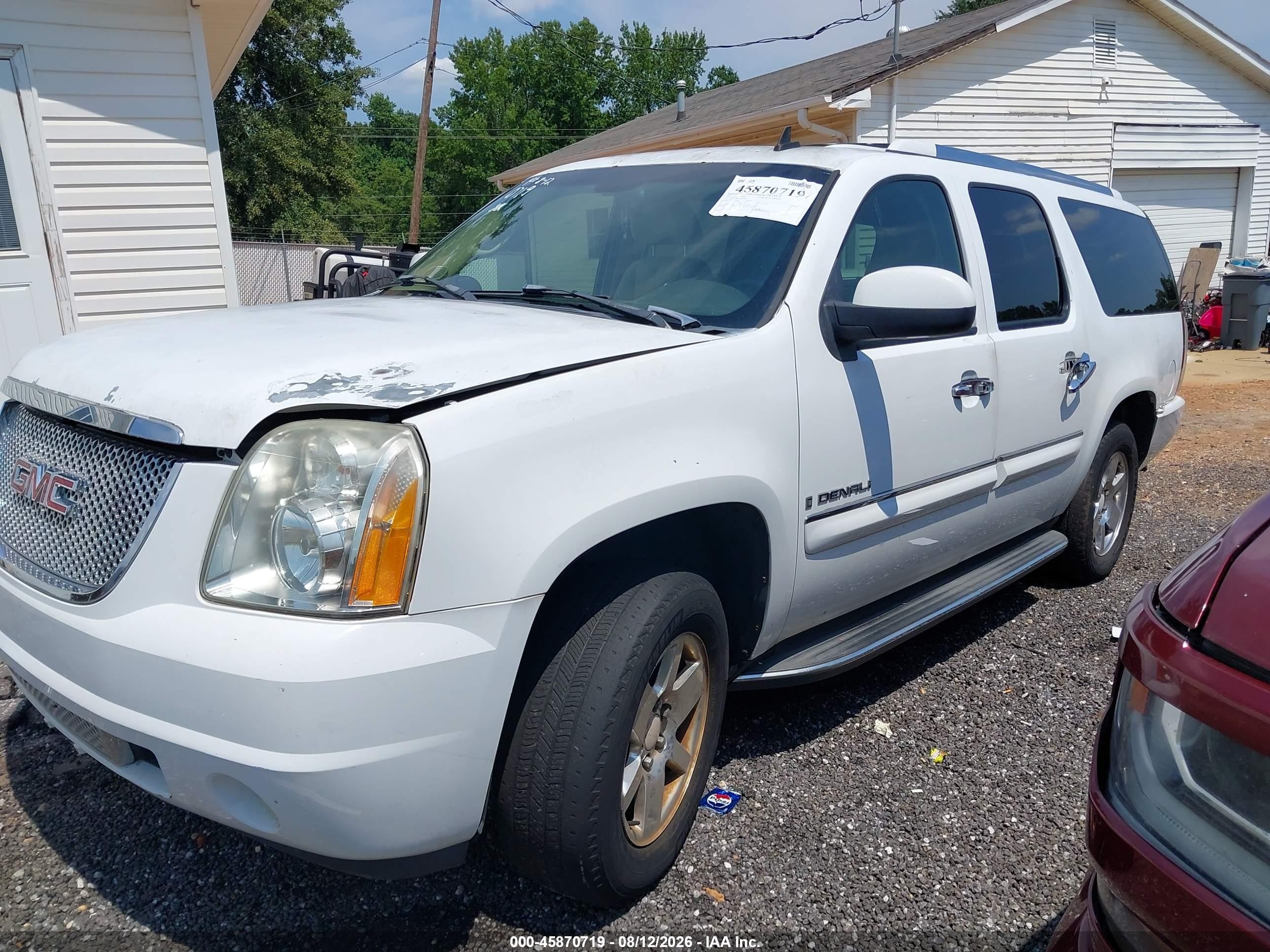 2007 Gmc Yukon Xl Denali Denali Белый vin: 1GKFK66867J269004