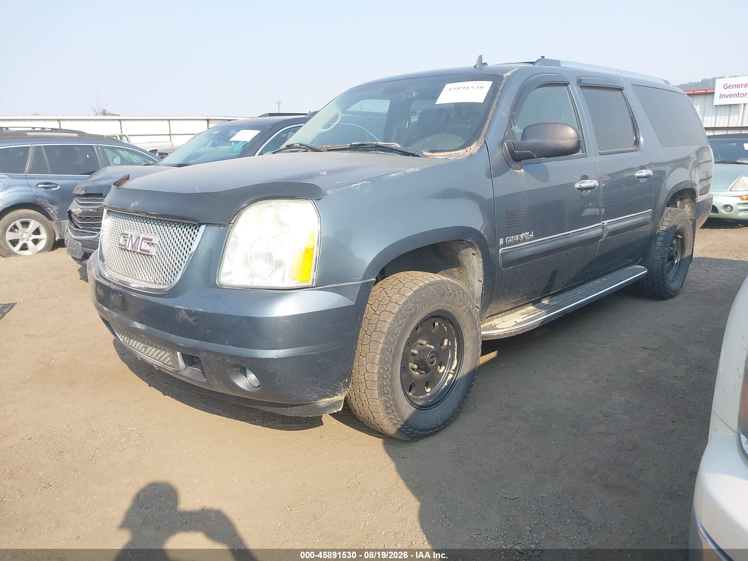 2007 Gmc Yukon Xl Denali Denali Синий vin: 1GKFK66877J223035